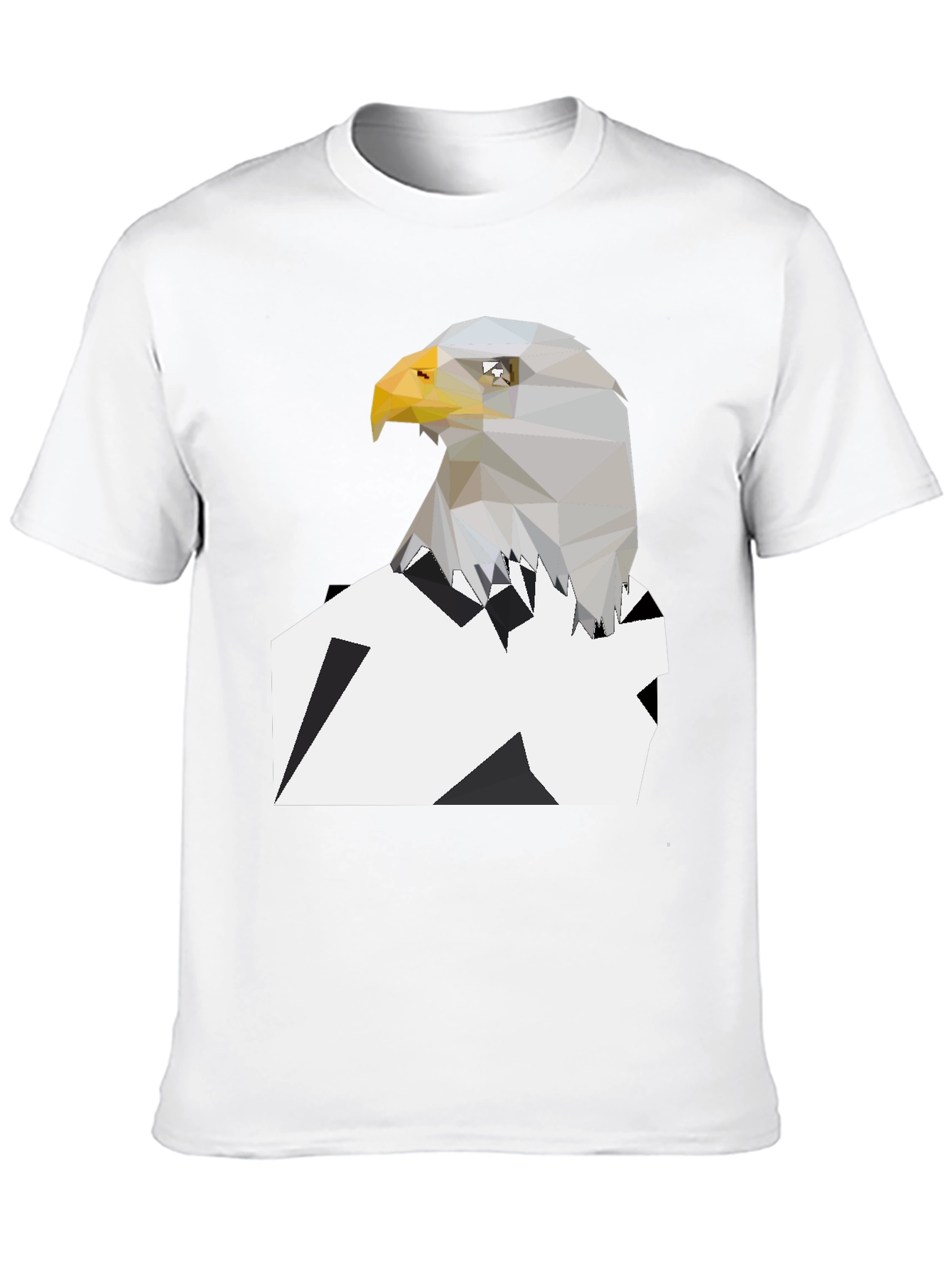 Geometric Eagle Graphic Tee - Modern Style