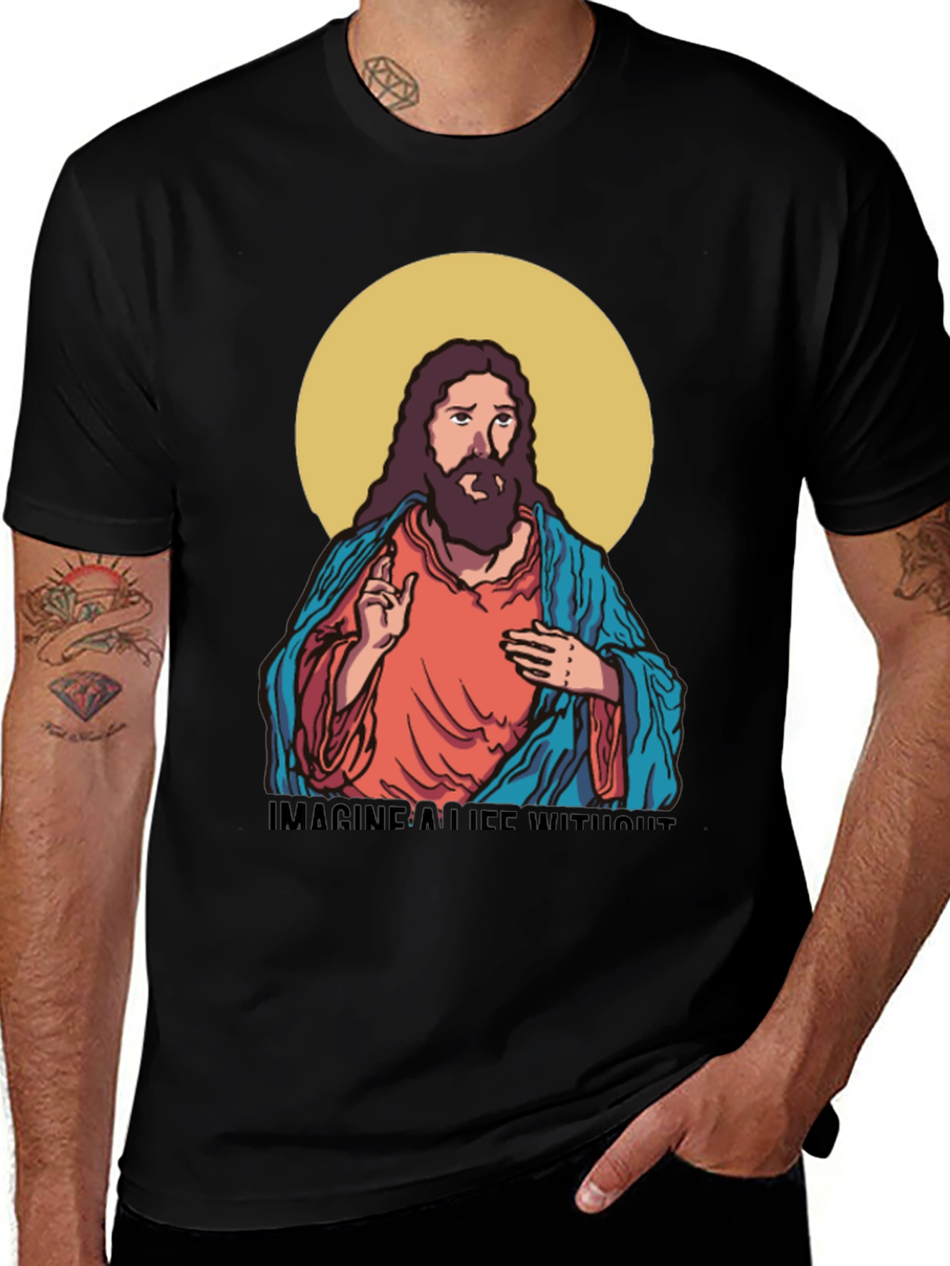 Imagine a Life Without T-Shirt - Jesus Design