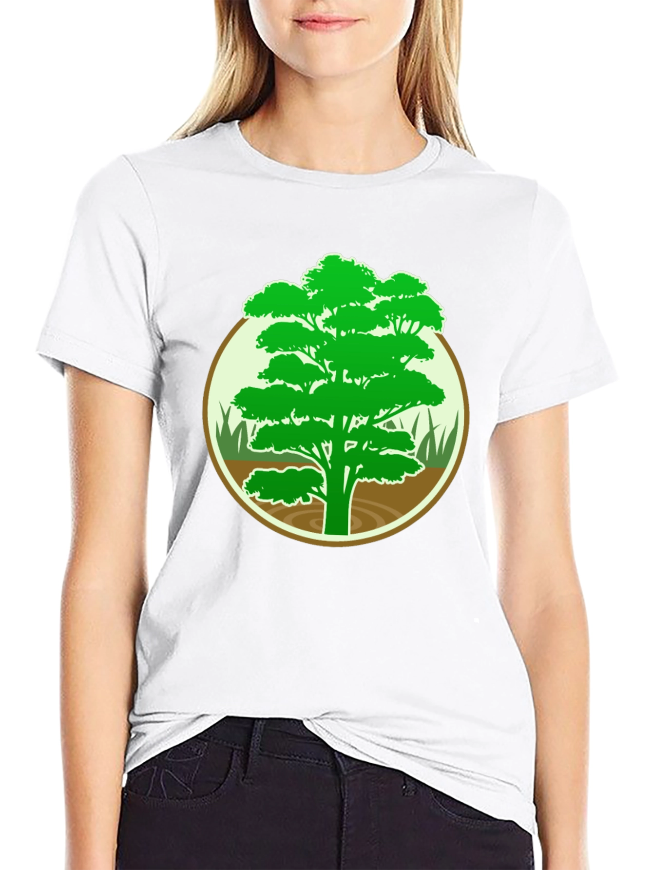 Nature Tree Graphic Tee - Mens Black T-Shirt