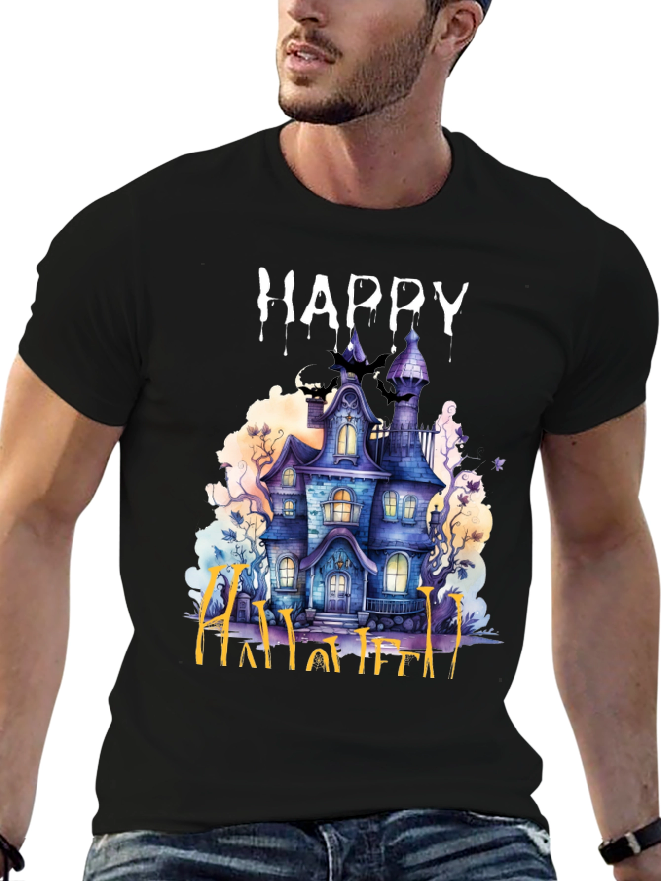 Happy Halloween Haunted House T-Shirt