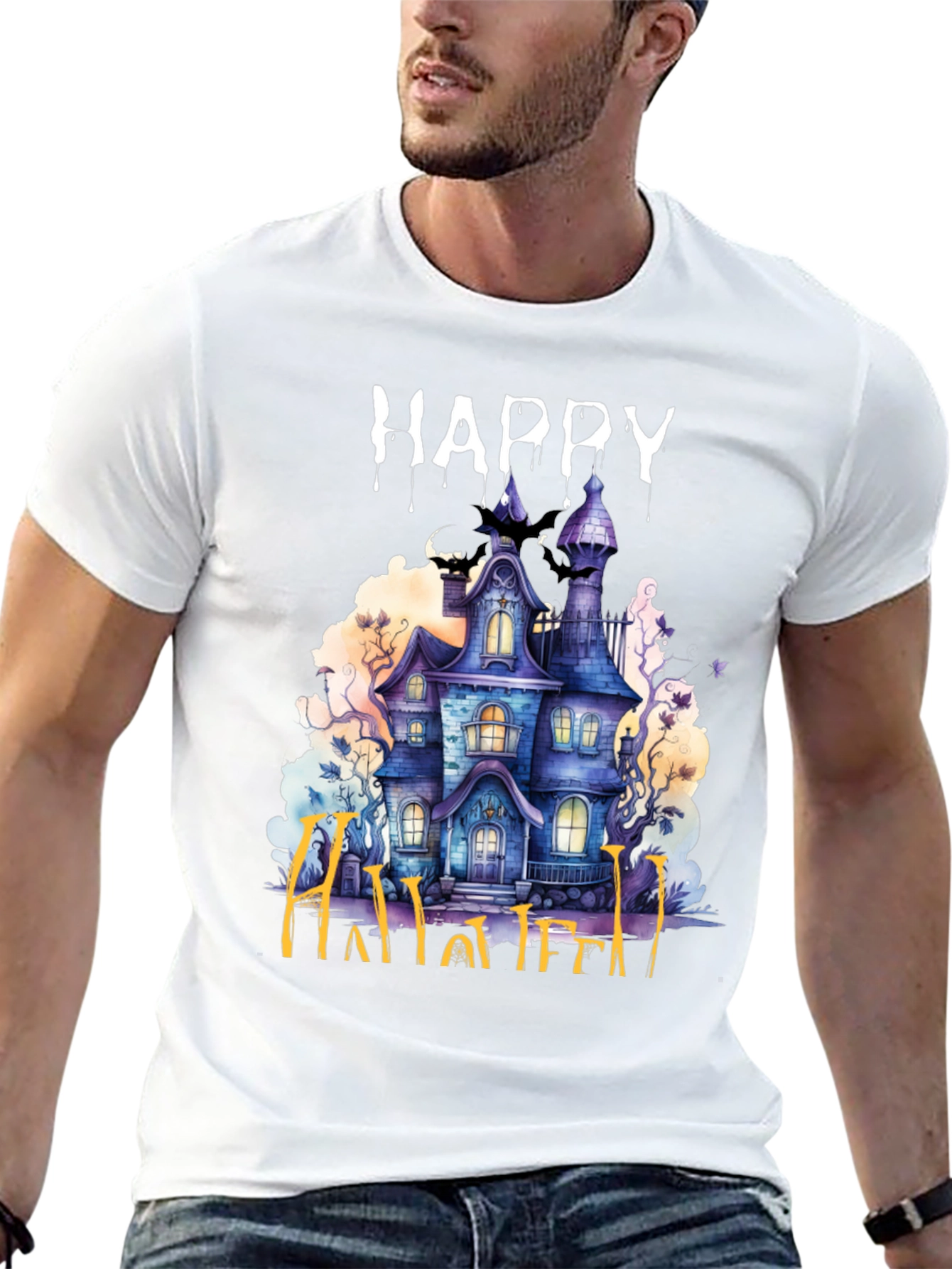 Happy Halloween Haunted House T-Shirt