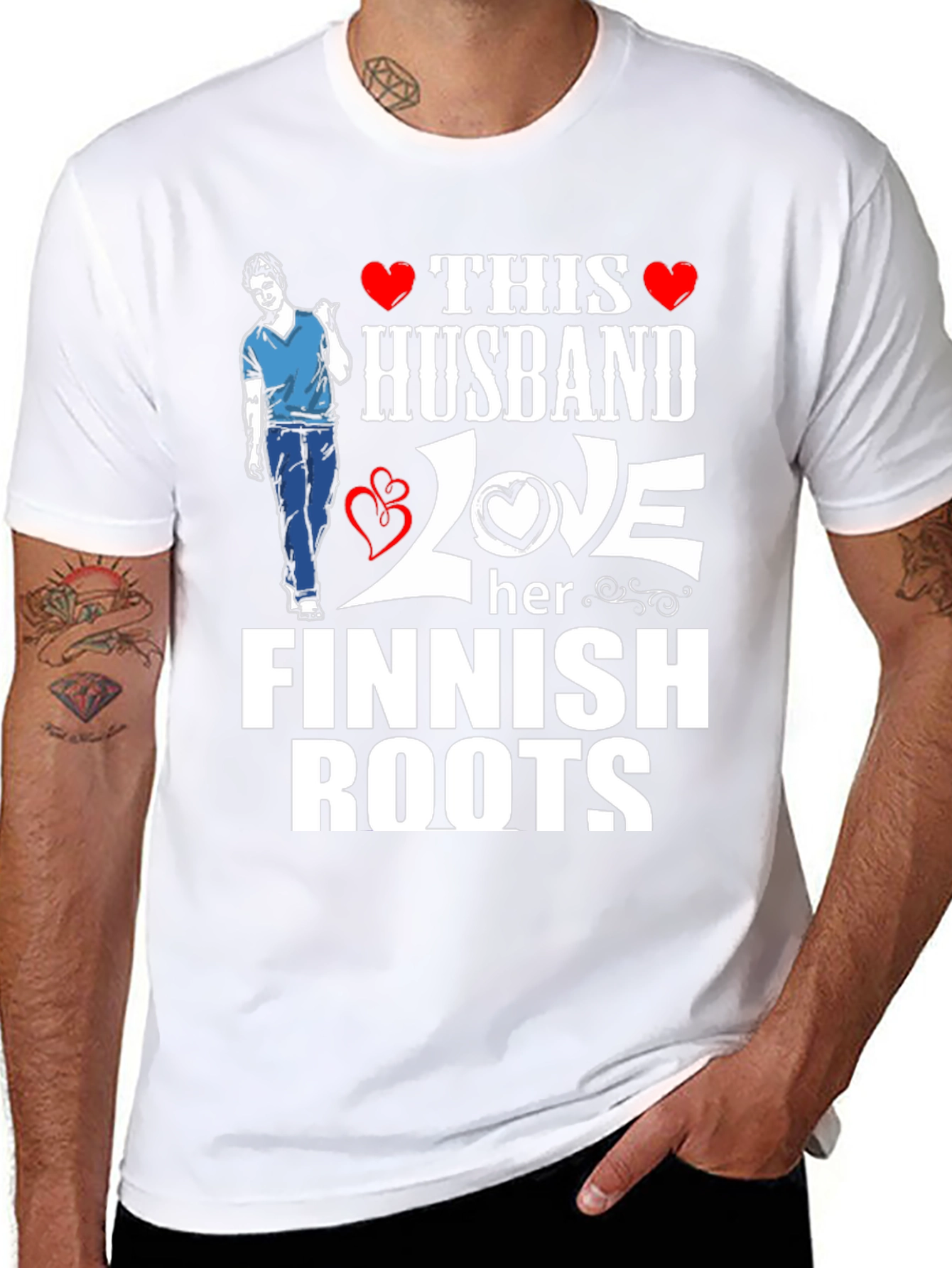 Husband Finnish Roots Graphic Tee
