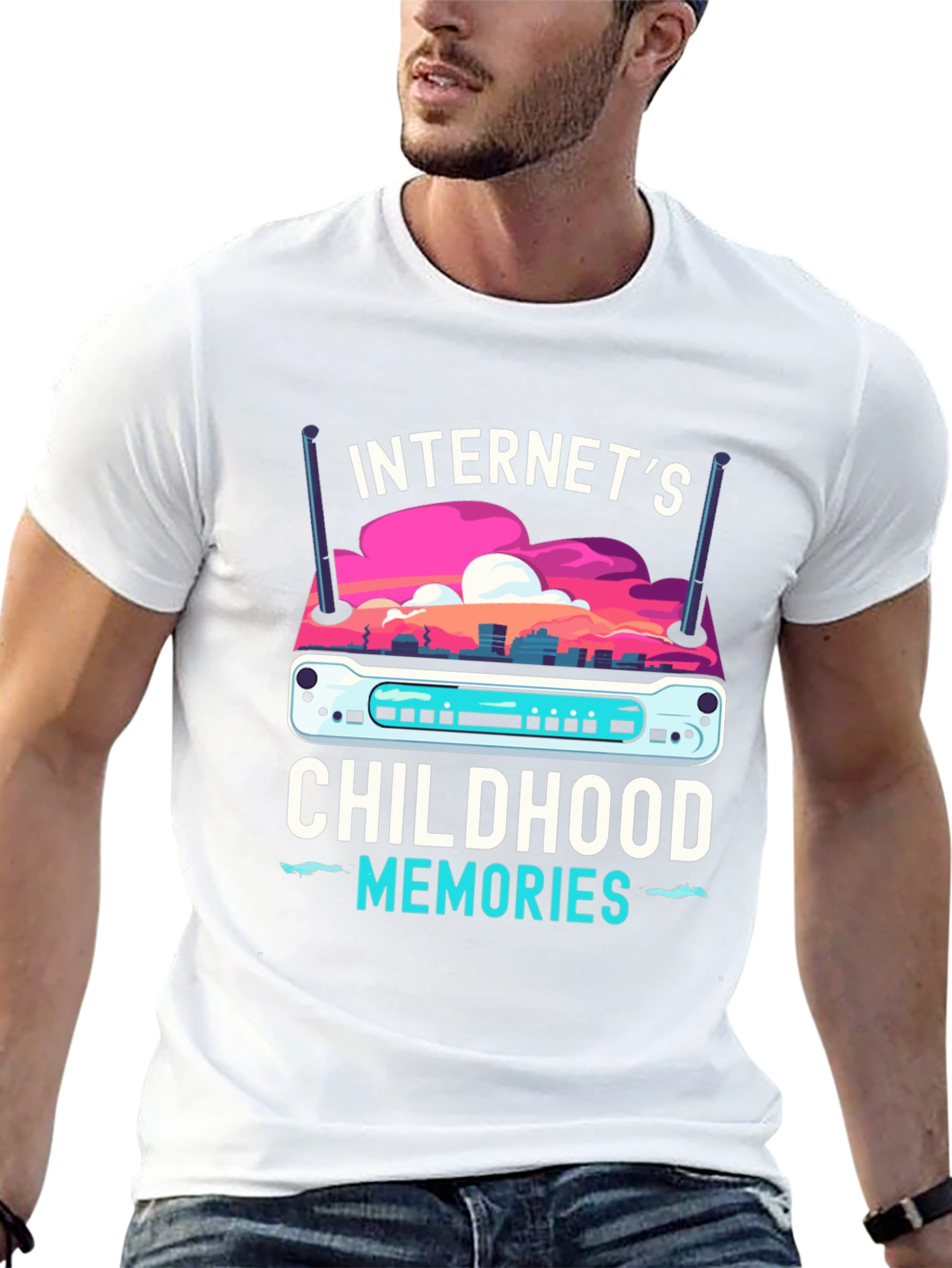 Internets Childhood Memories Router T-Shirt