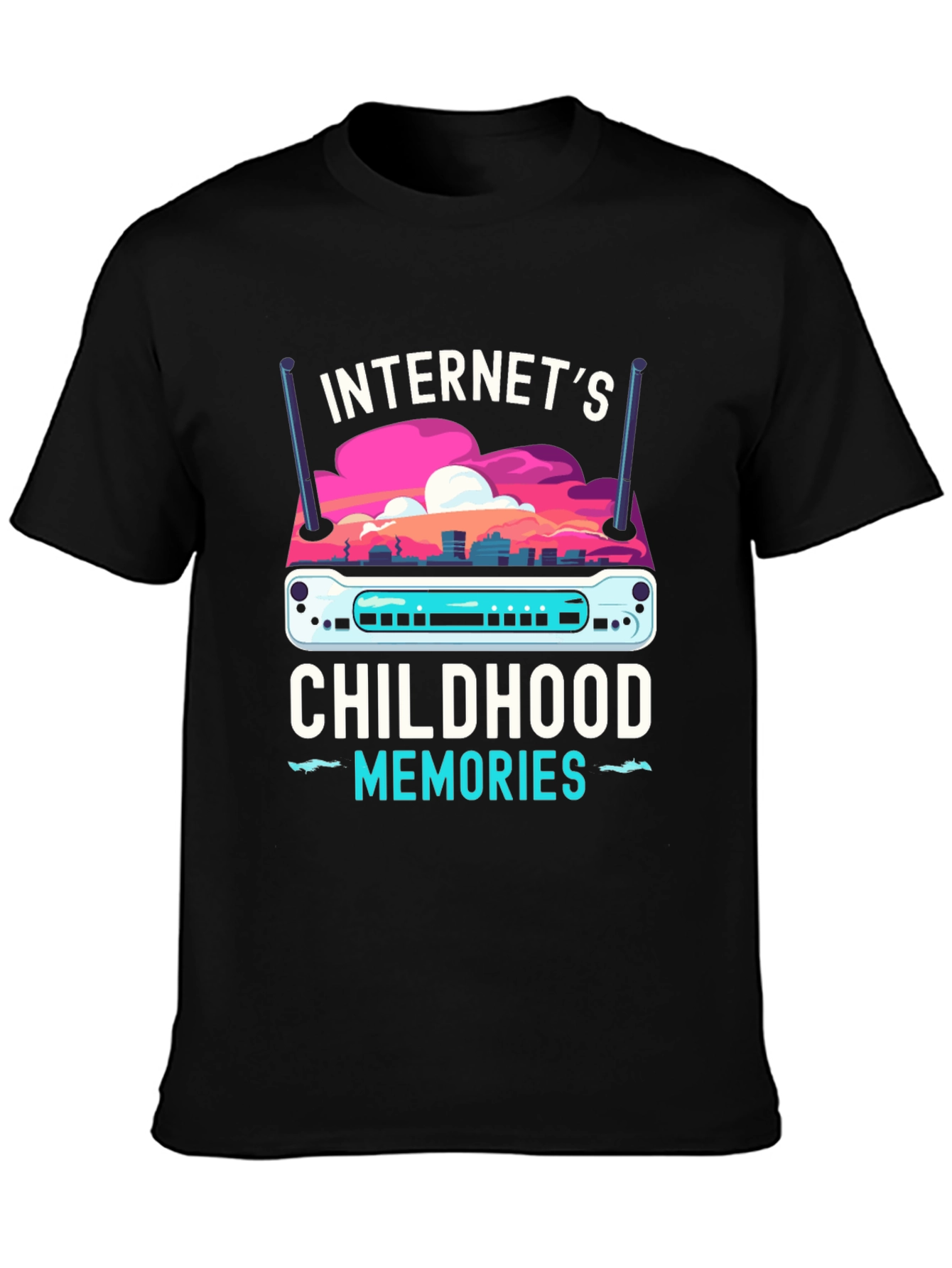 Internets Childhood Memories Router T-Shirt