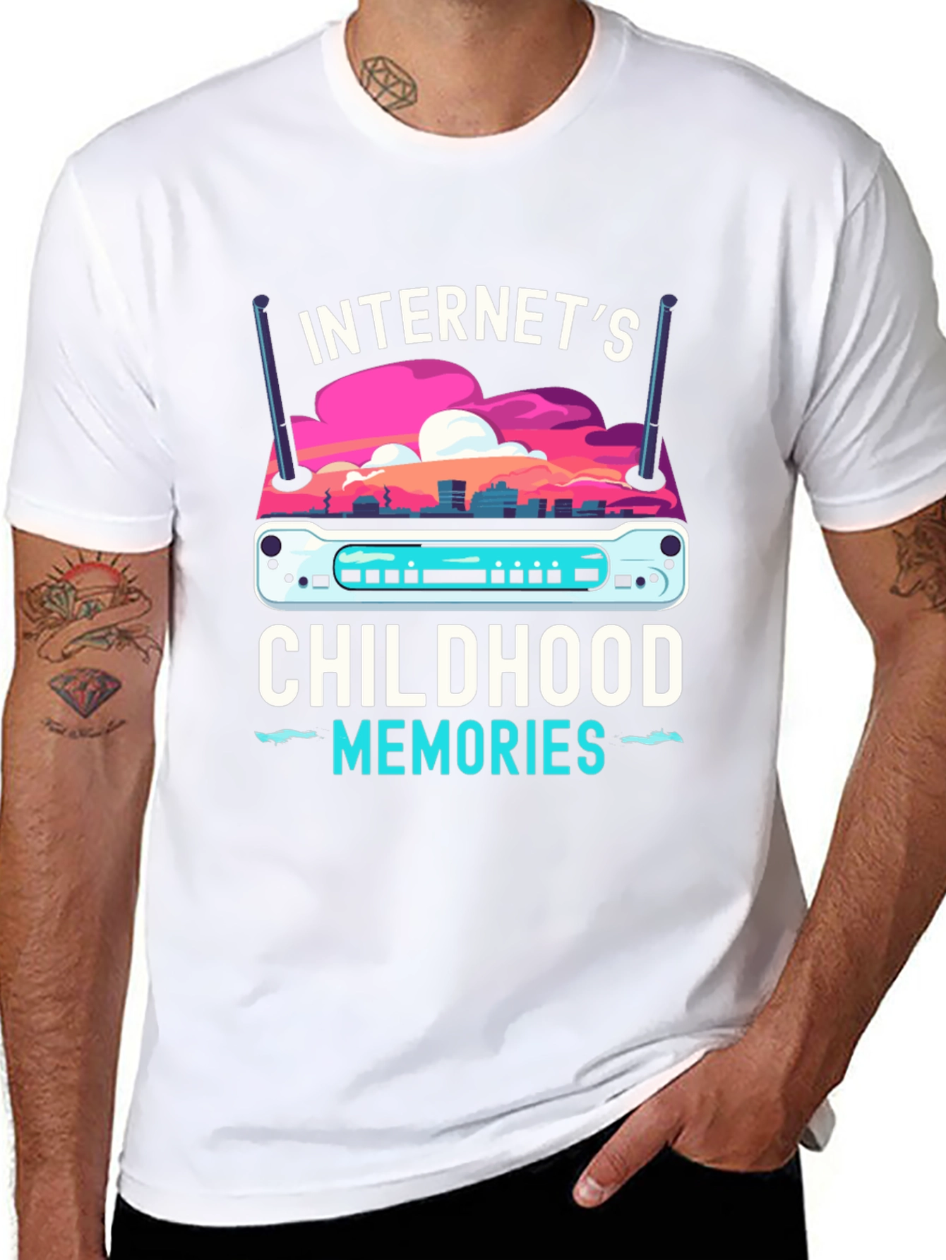 Internets Childhood Memories Router T-Shirt
