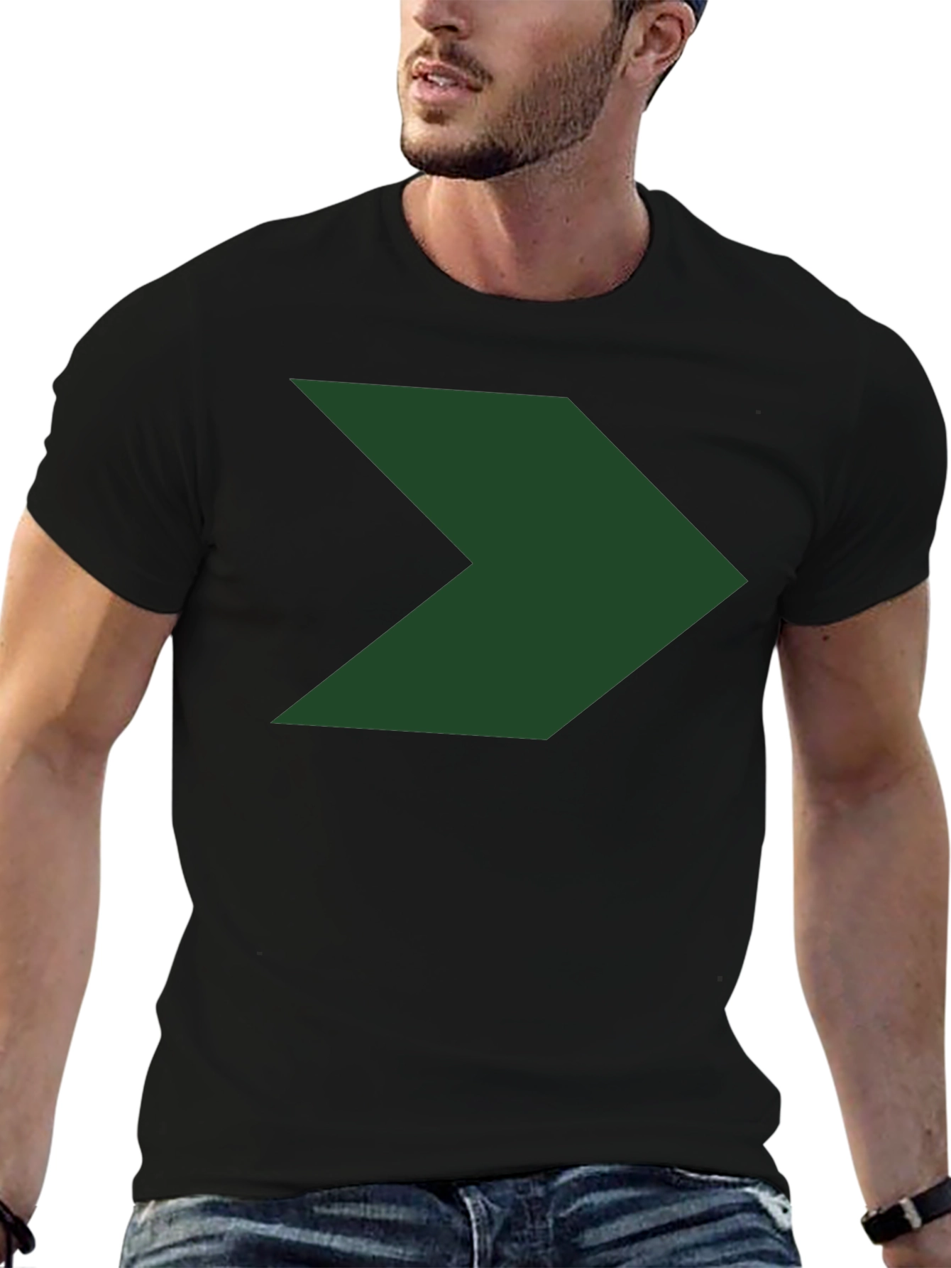 Right Arrow Graphic Tee - Casual Cotton T-Shirt