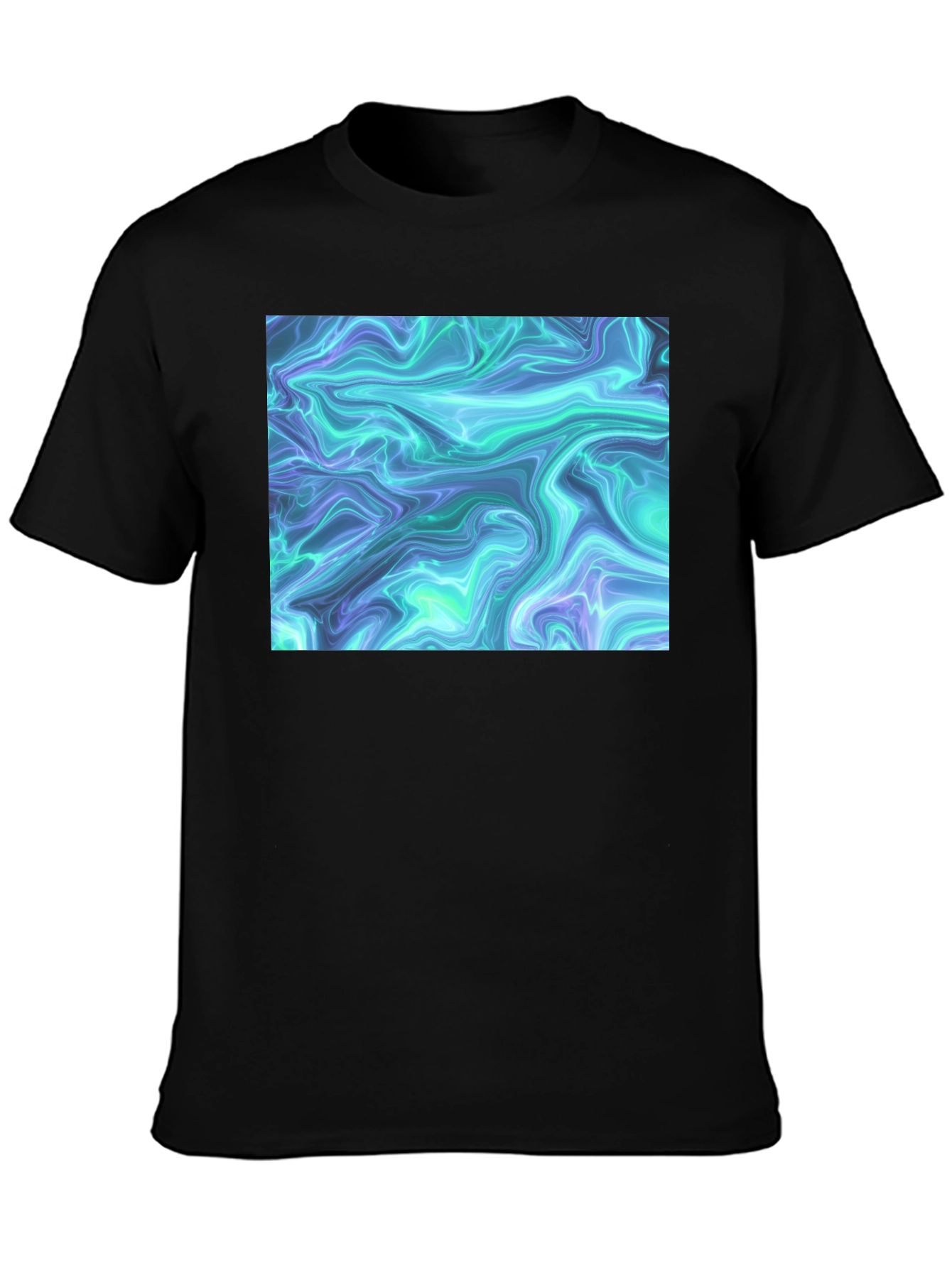 Abstract Swirl Graphic Tee - Cool Casual Style