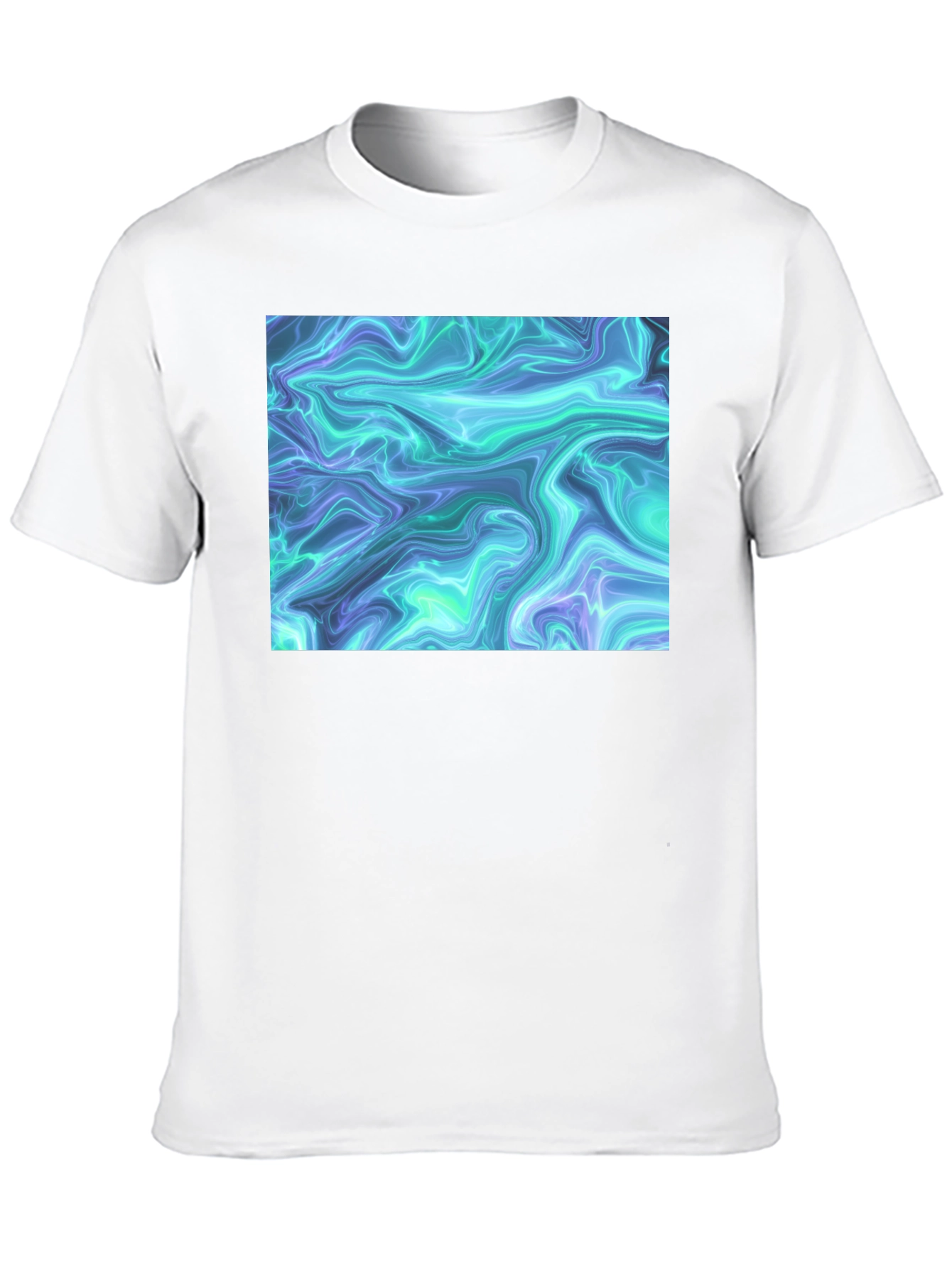 Abstract Swirl Graphic Tee - Cool Casual Style
