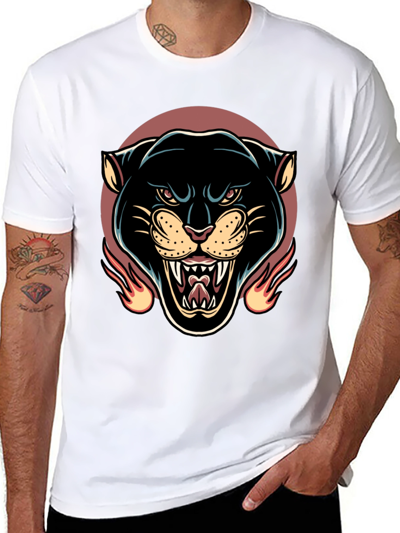 Black Panther Graphic Tee - Mens Fashion