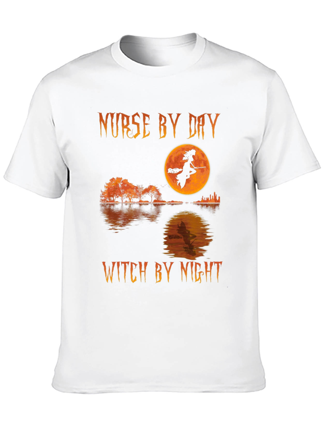 Nurse by Day Witch by Night Halloween T-Shirt