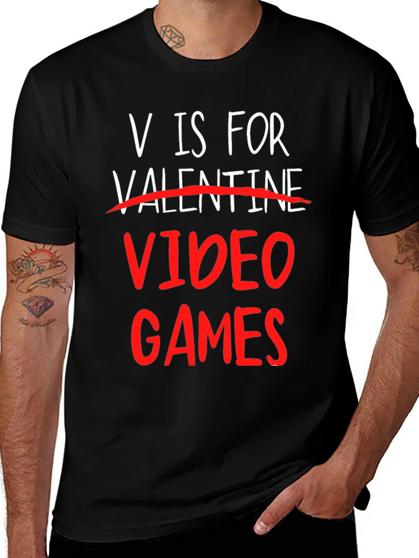 V is for Video Games Graphic Tee