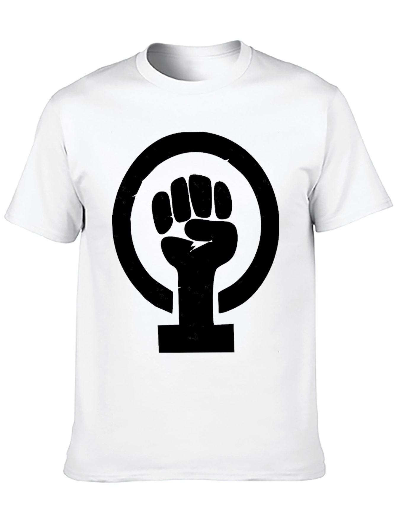 Feminist Fist Symbol T-Shirt - Black