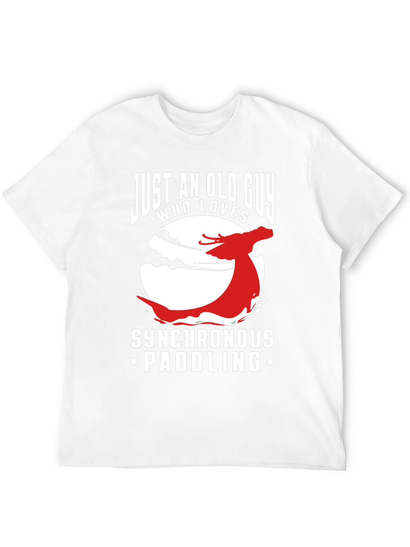 Synchronous Paddling T-Shirt - Old Guy Dragon Boat Tee
