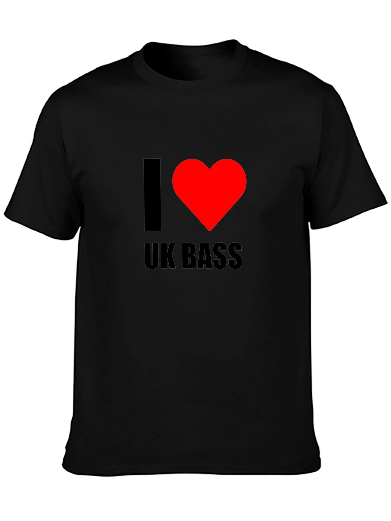 I Heart UK Bass Black T-Shirt
