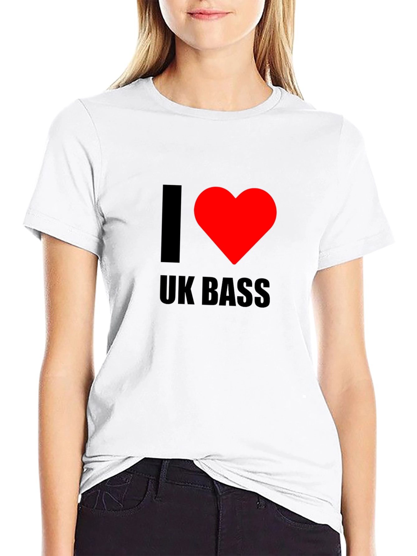 I Heart UK Bass Black T-Shirt