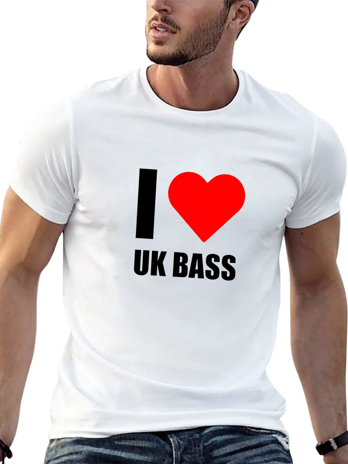 I Heart UK Bass Black T-Shirt