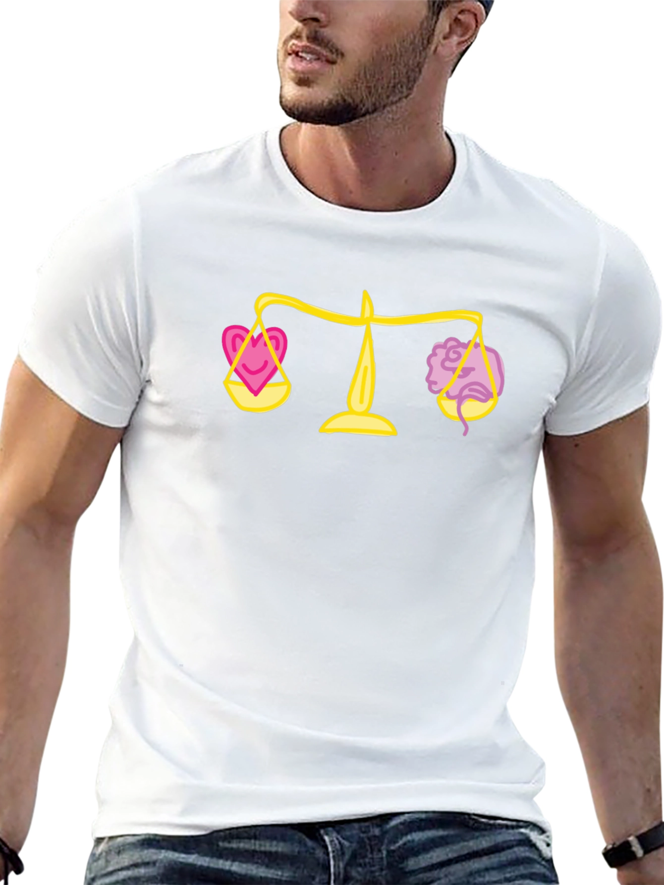 Balance Heart & Mind Black Graphic Tee