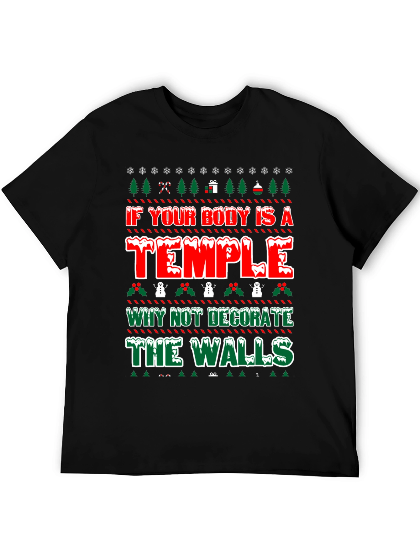 Funny Tattoo Lover Ugly Christmas T-Shirt