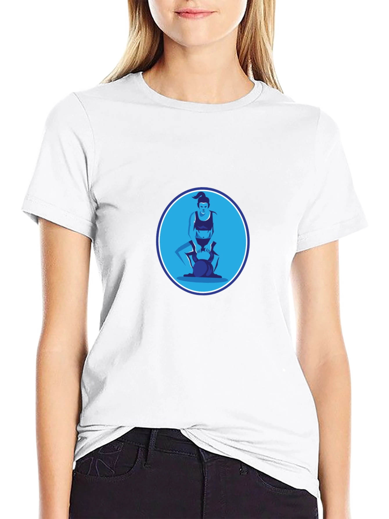 Workout Graphic Tee - Kettlebell Design