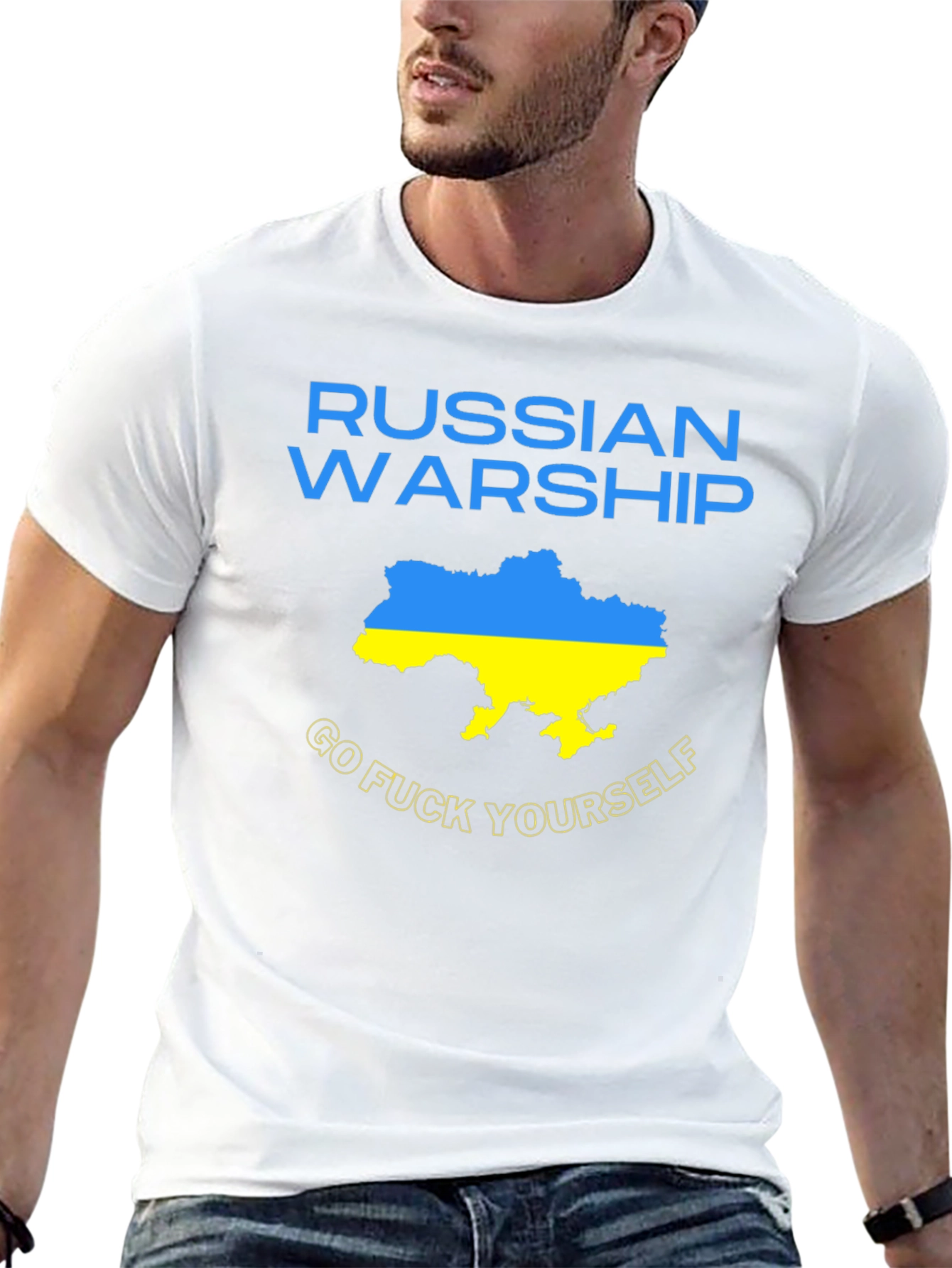Ukraine Pride Tee: Russian Warship Go F Yourself T-Shirt
