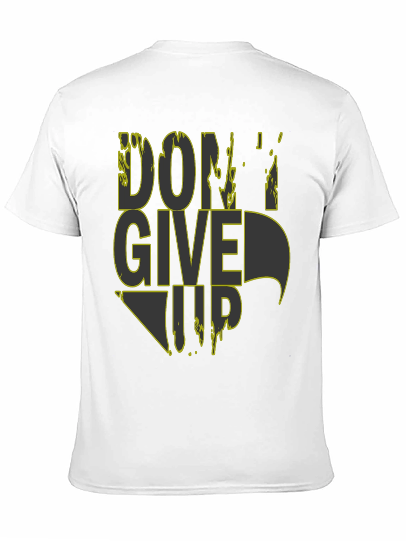 Dont Give Up Graphic Tee - Mens Black T-Shirt