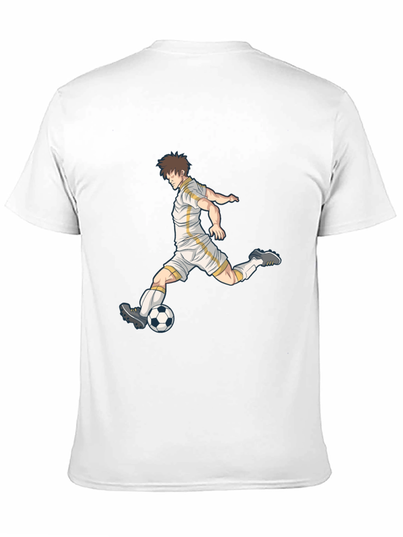 Soccer Player Graphic Black T-Shirt
