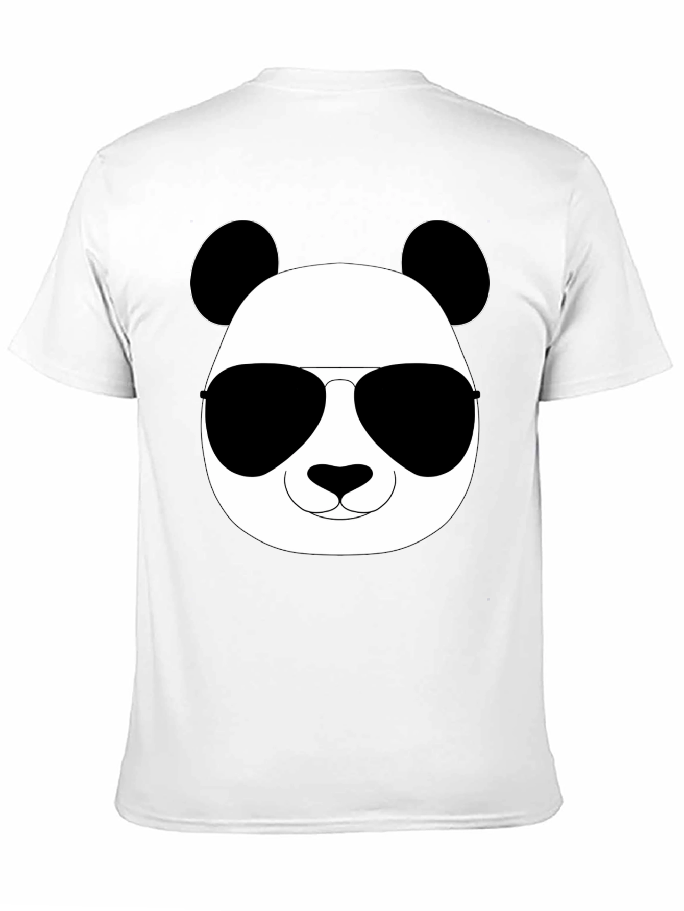 Cool Panda Graphic Tee - Black Cotton Blend