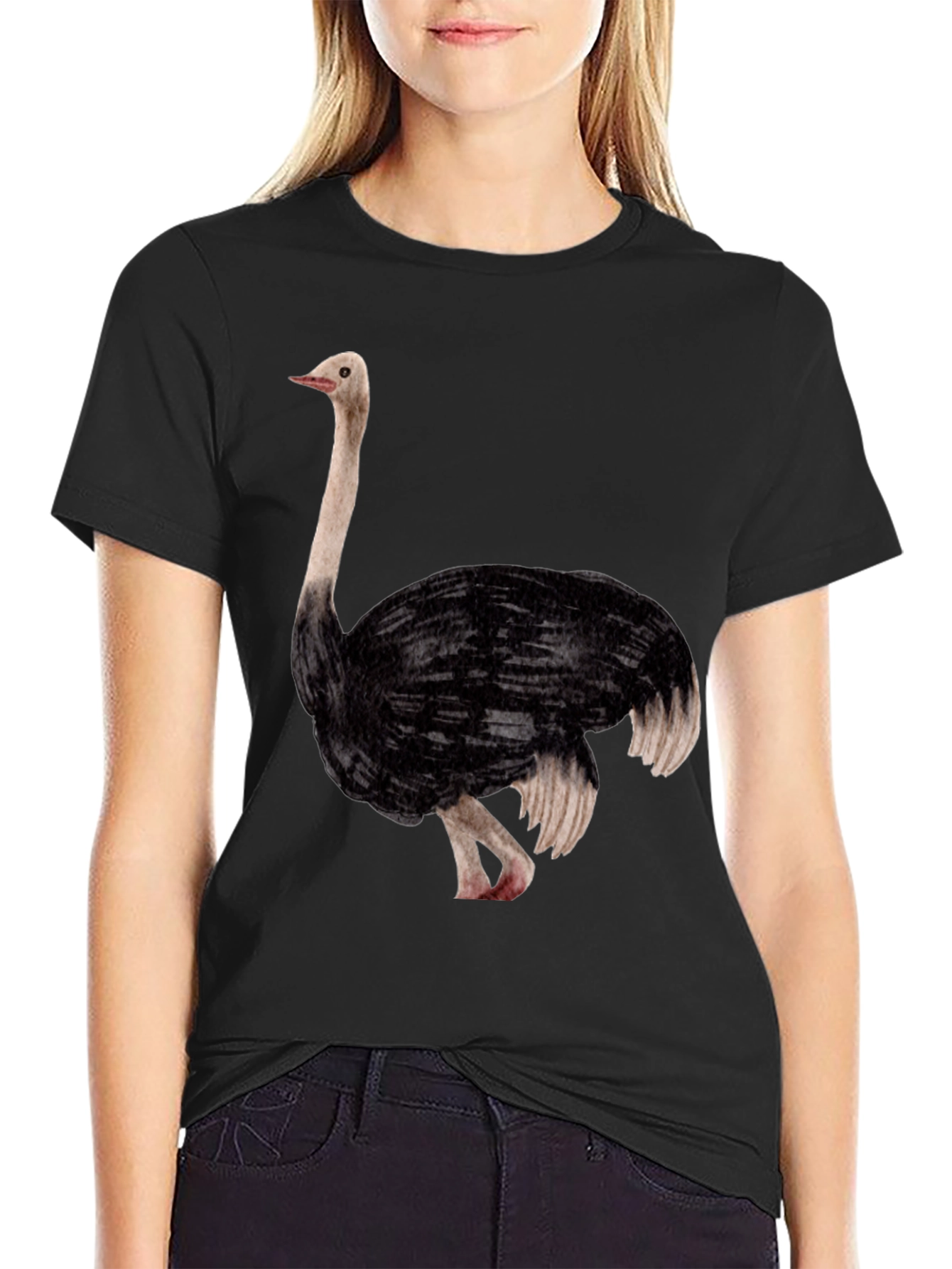 Ostrich Graphic Tee - Unique Animal Design