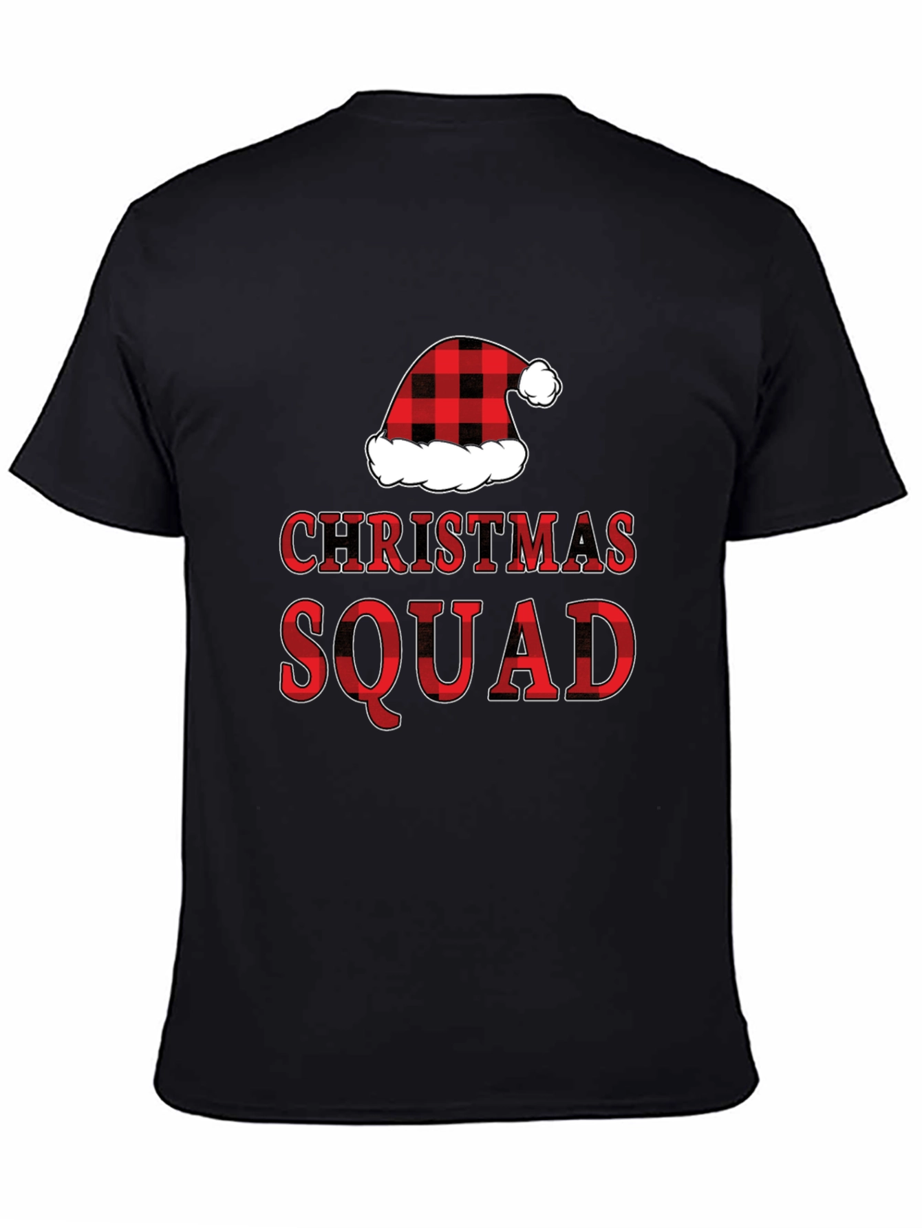 Christmas Squad T-Shirt - Red Plaid Holiday Tee