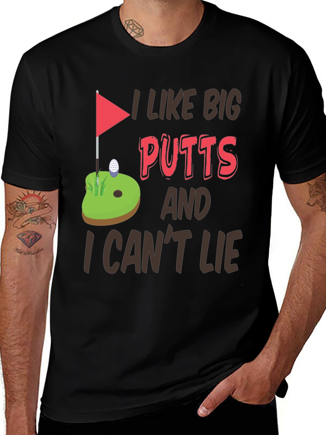 I Like Big Putts Funny Golf T-Shirt