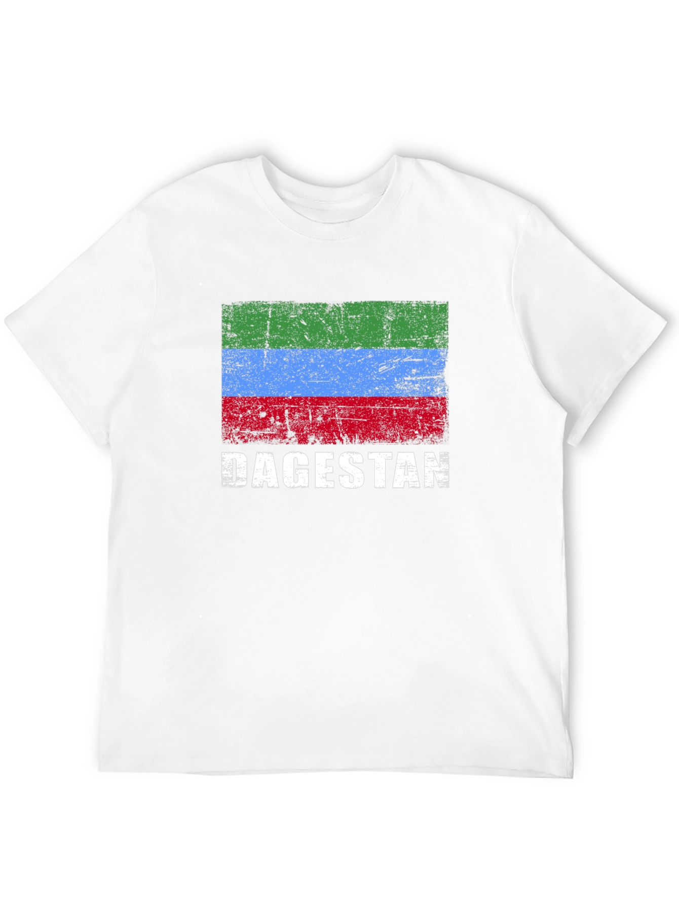 Dagestan Flag T-Shirt - Distressed Design