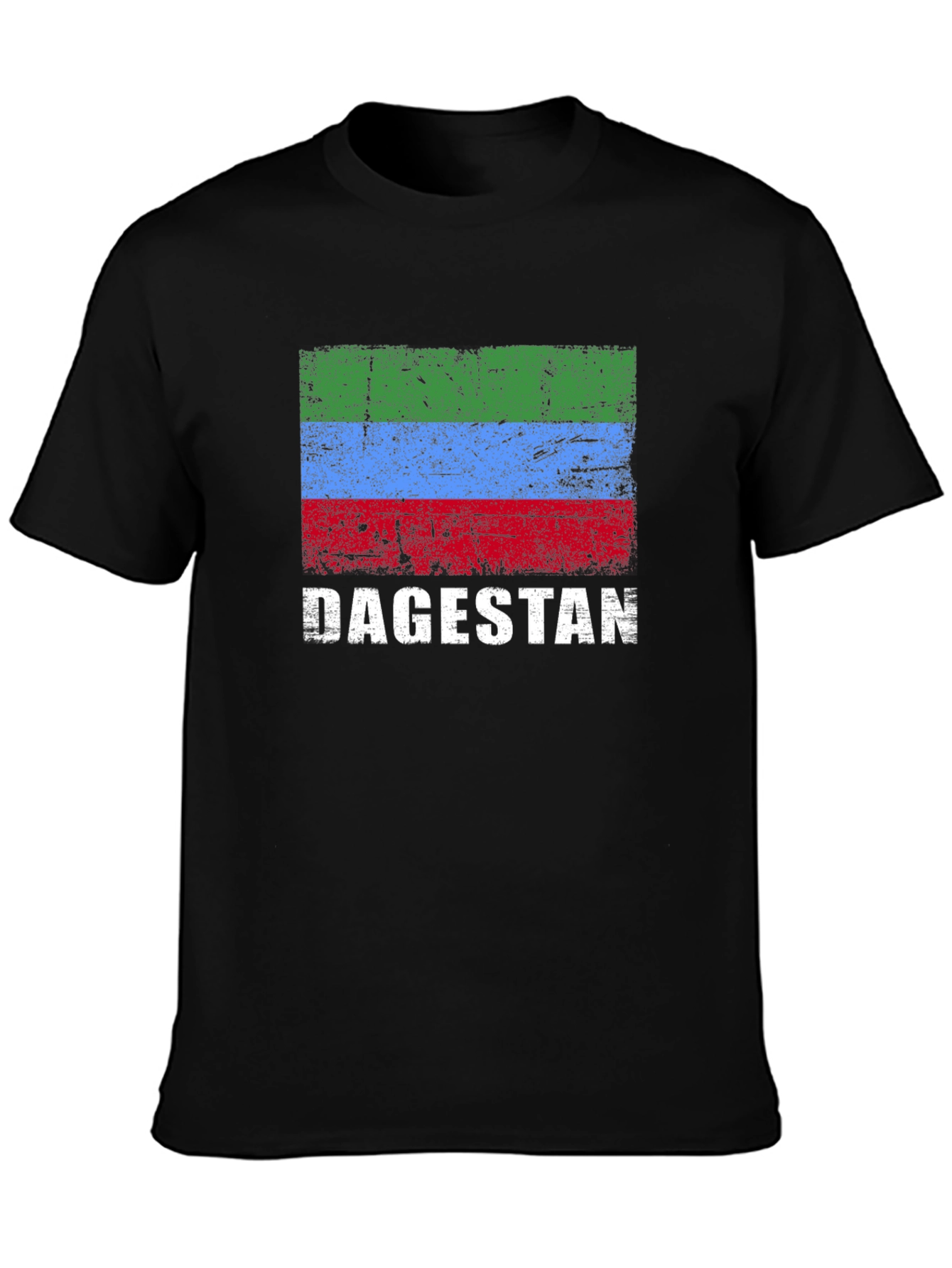 Dagestan Flag T-Shirt - Distressed Design