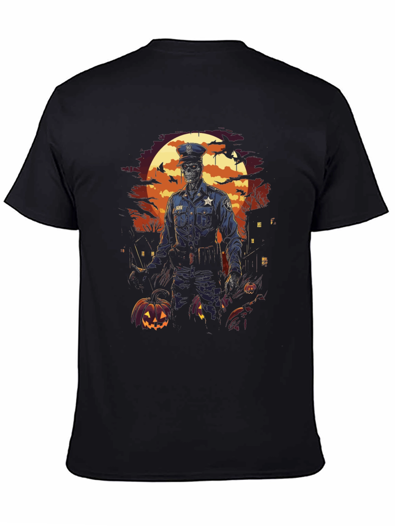 Zombie Cop Halloween T-Shirt