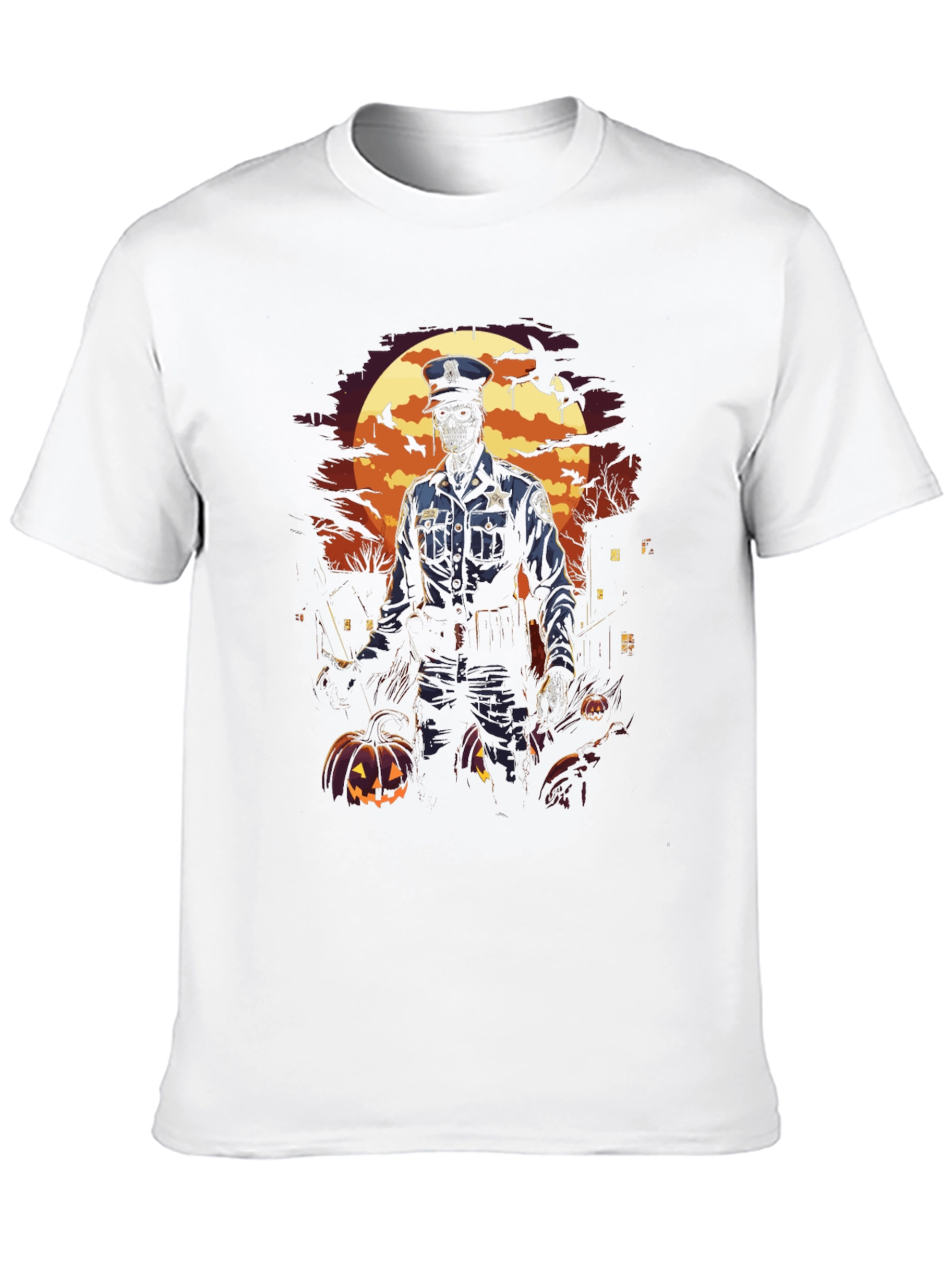 Zombie Cop Halloween T-Shirt