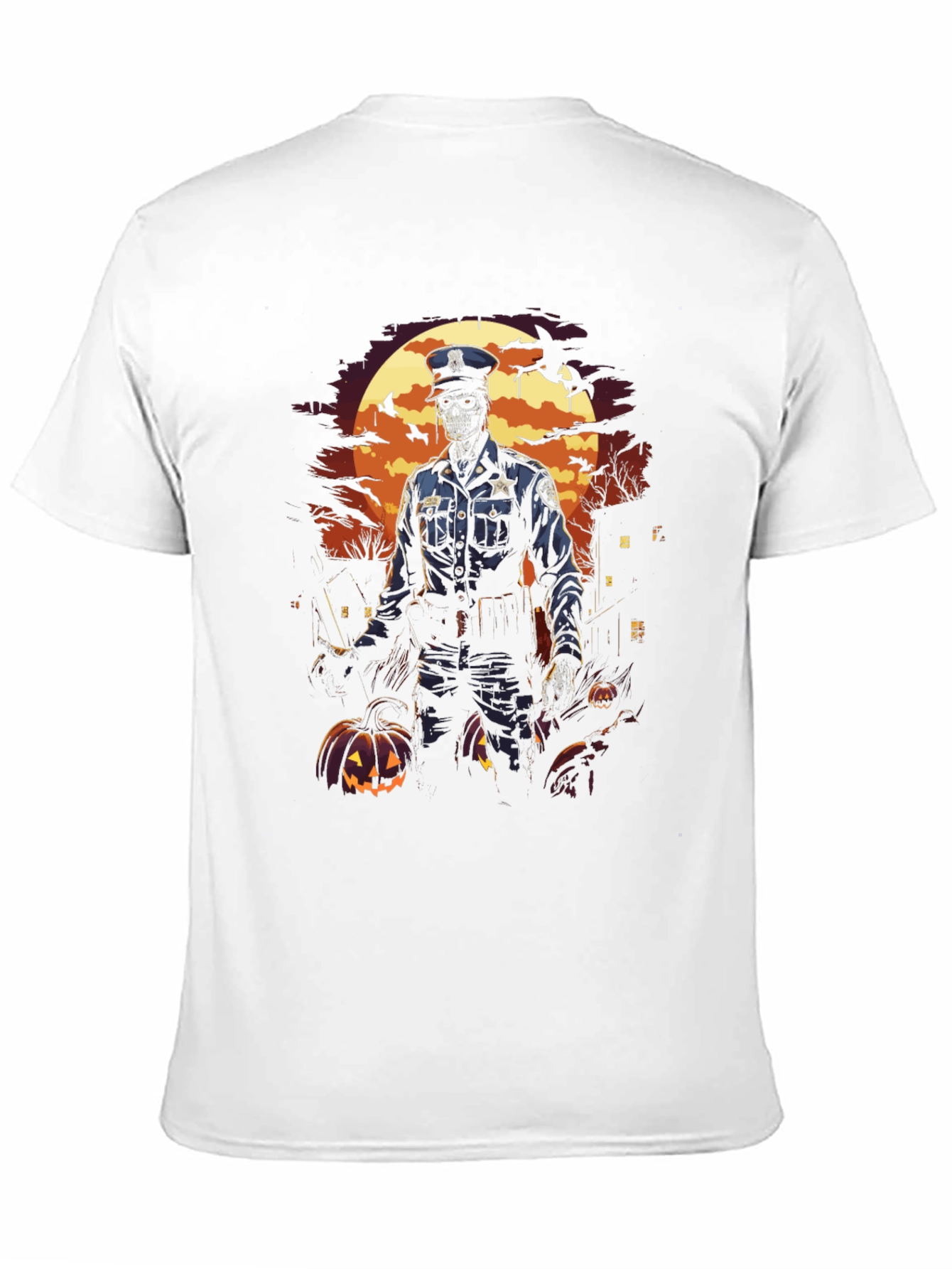 Zombie Cop Halloween T-Shirt