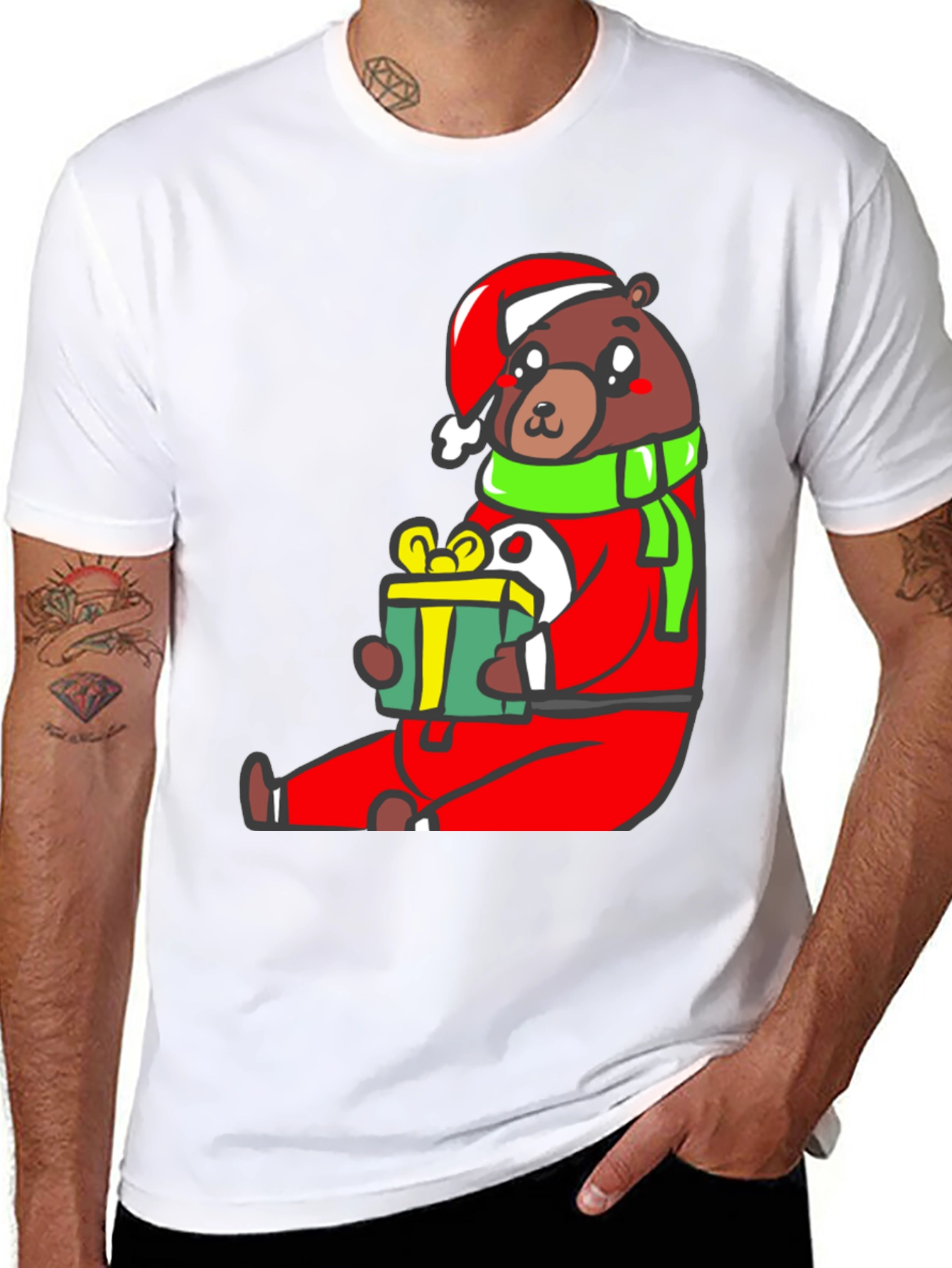 Christmas Bear T-Shirt - Holiday Gift