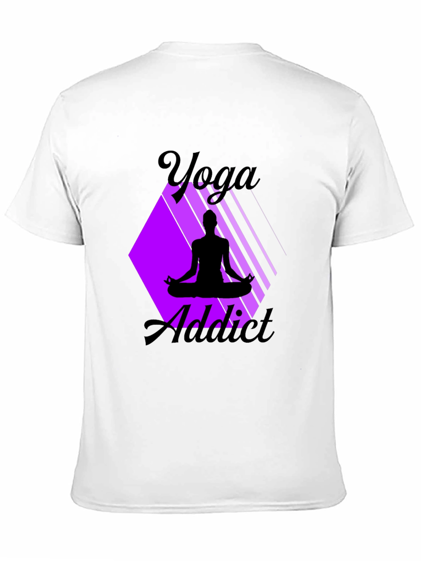Yoga Addict Graphic T-Shirt - Black
