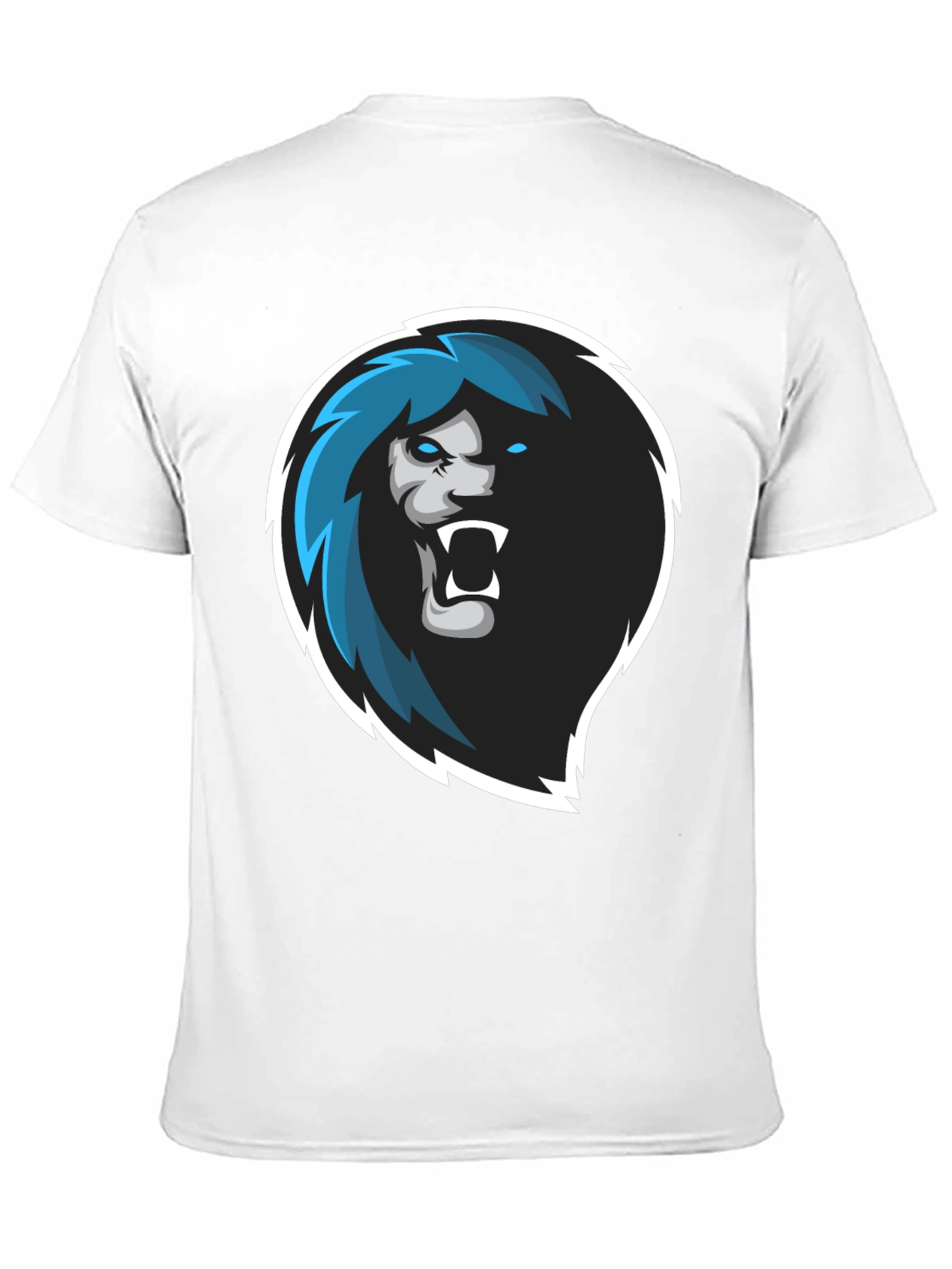 Lion Head Graphic Black T-Shirt