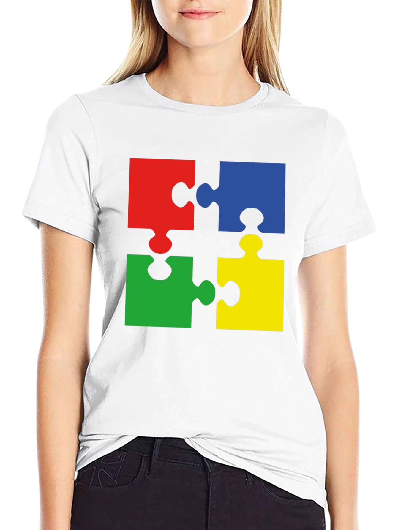 Autism Awareness Puzzle Piece Graphic Tee
