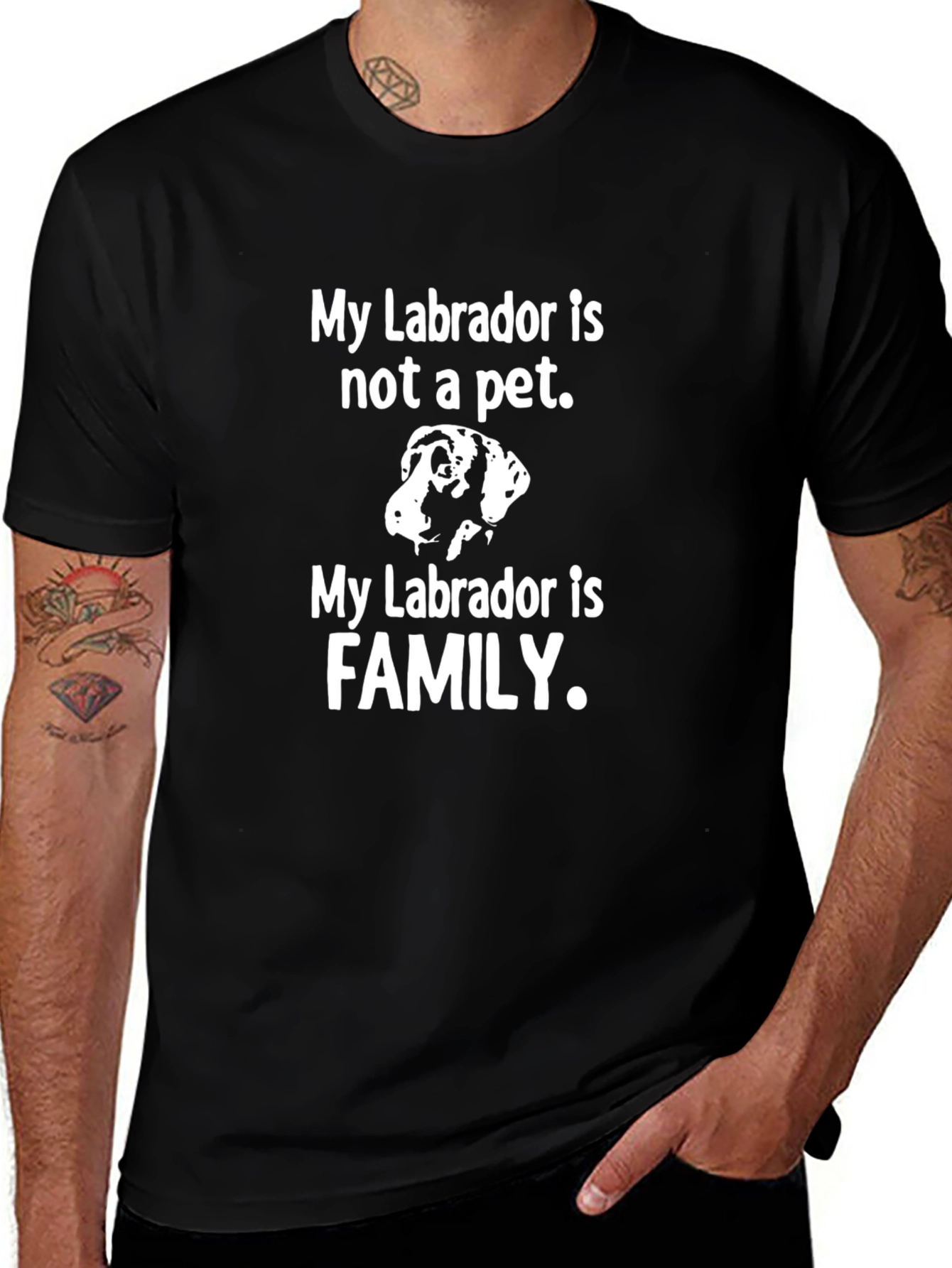 Labrador Family T-Shirt - Dog Lover Tee