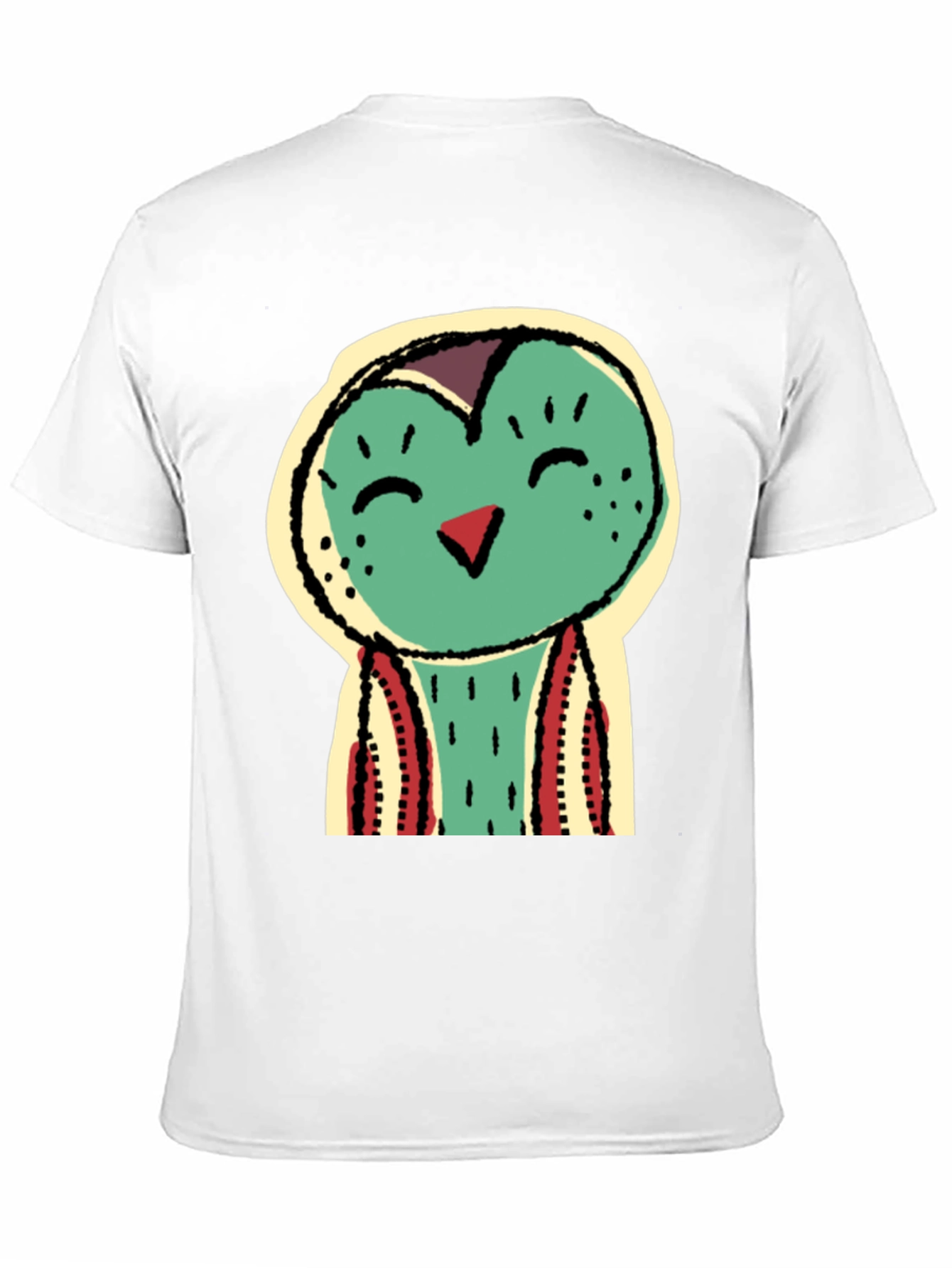 Funky Bird Graphic Tee - Black Cotton