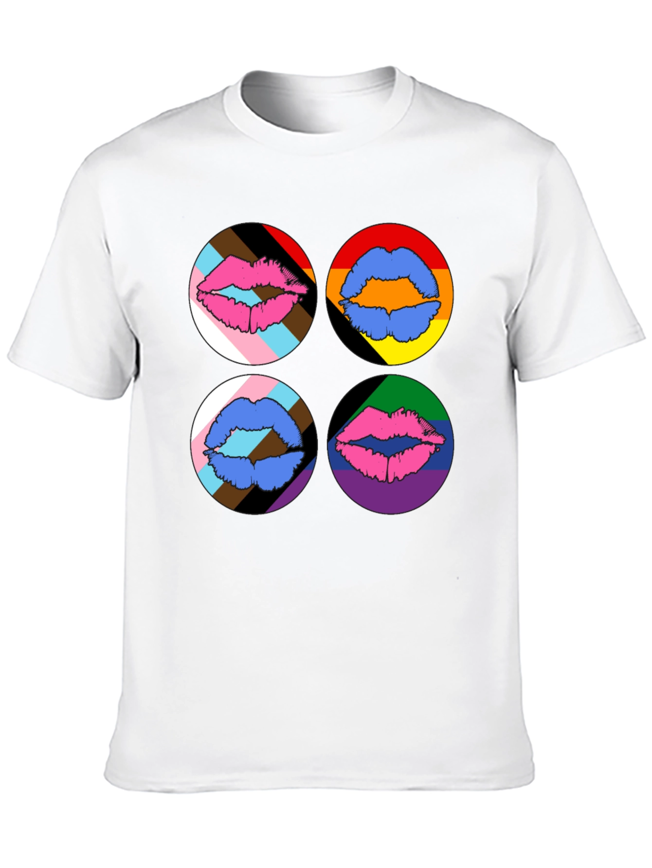 Pride Lips Graphic Tee - Black