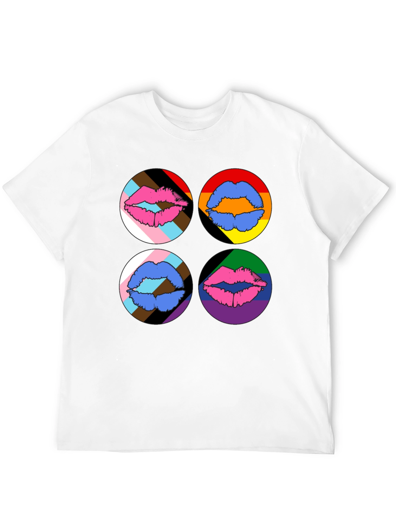 Pride Lips Graphic Tee - Black
