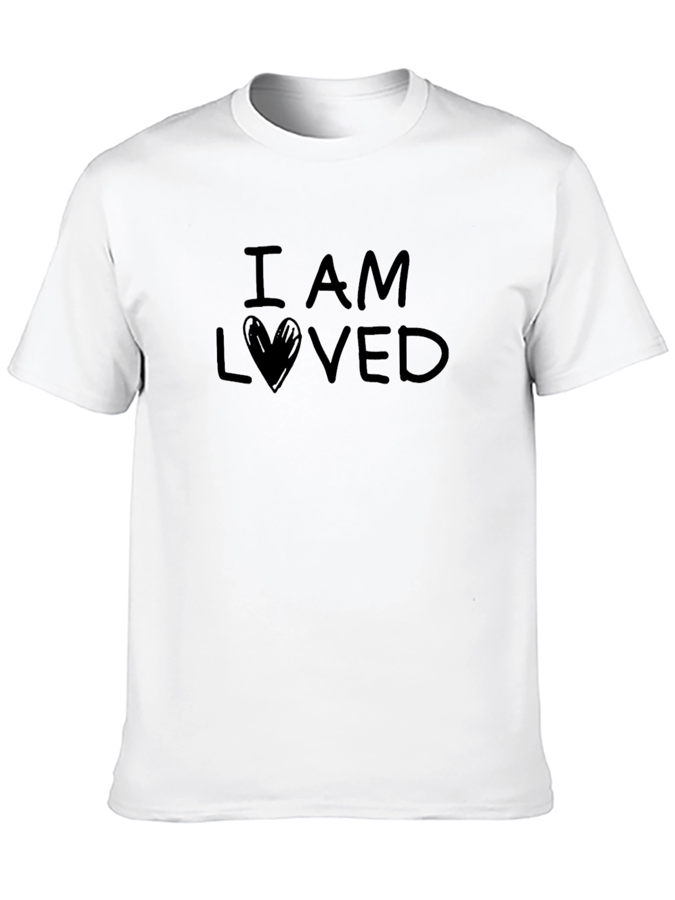 I Am Loved Graphic Tee - Black Casual Shirt