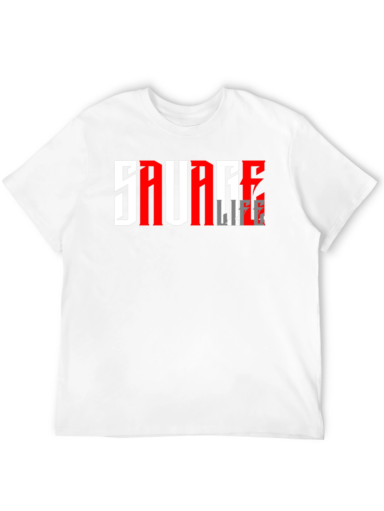 Savage Life Graphic T-Shirt - Black