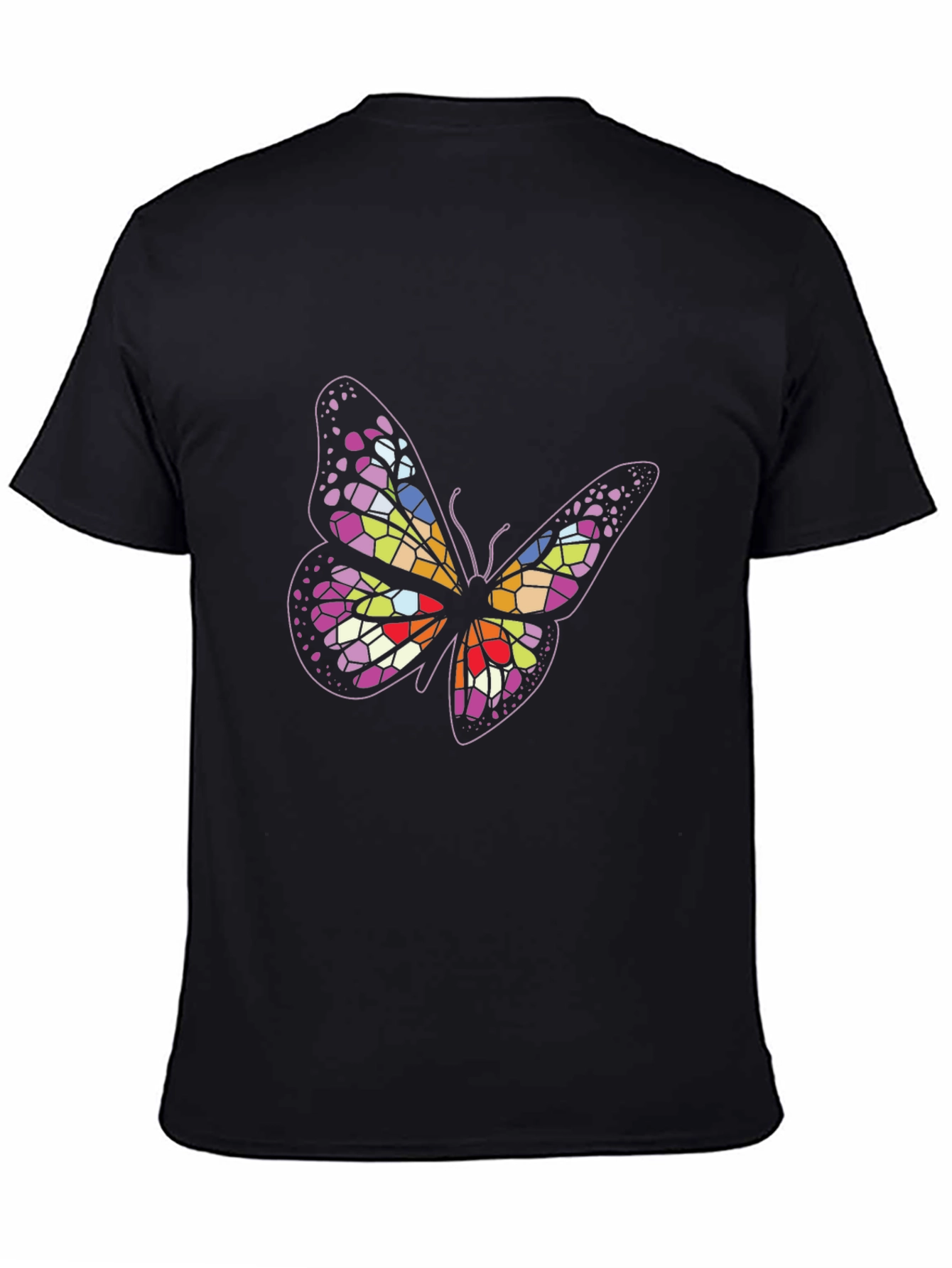 Butterfly Graphic Tee - Black Unisex T-Shirt