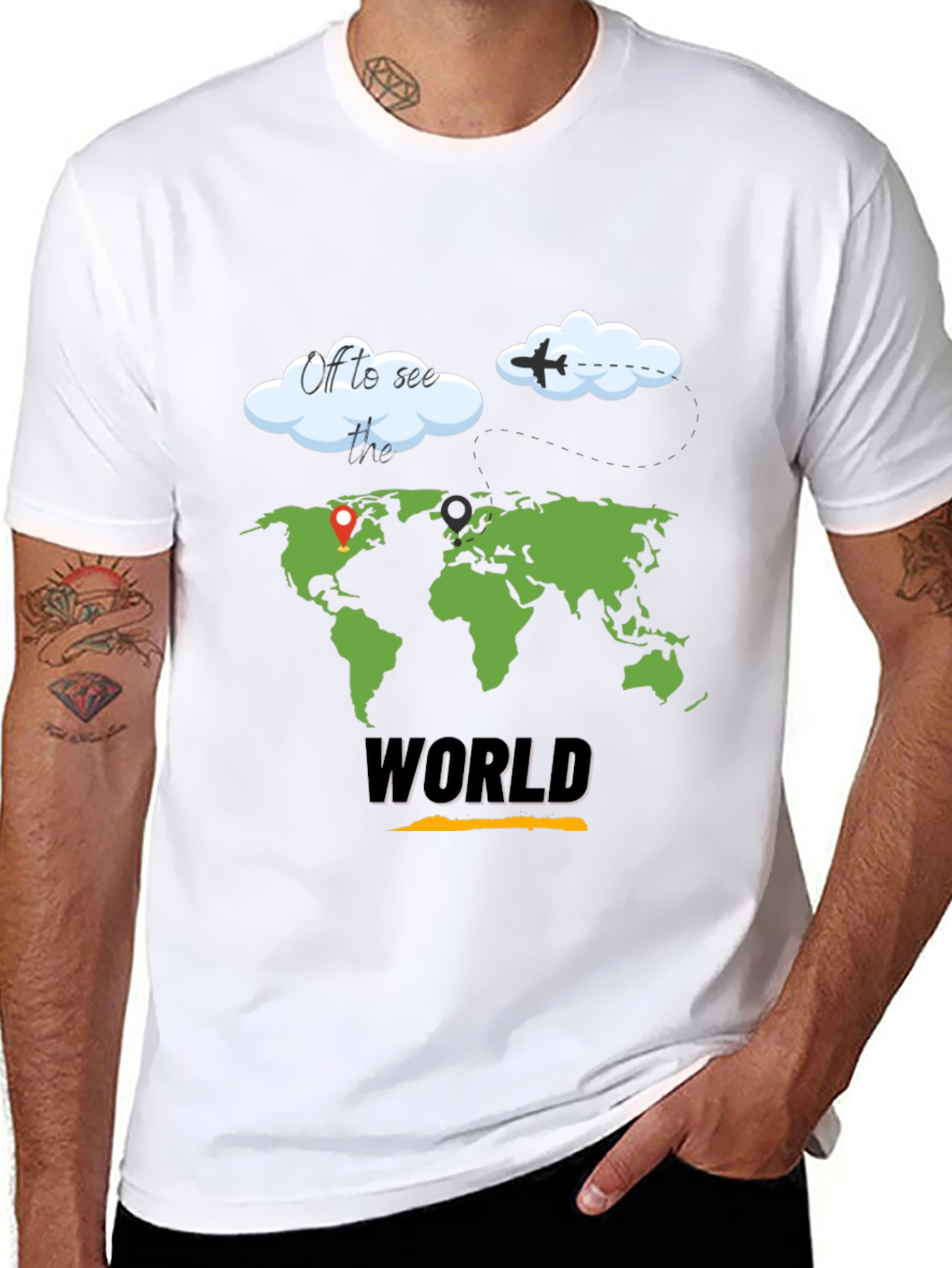 World Travel T-Shirt - Adventure Awaits!