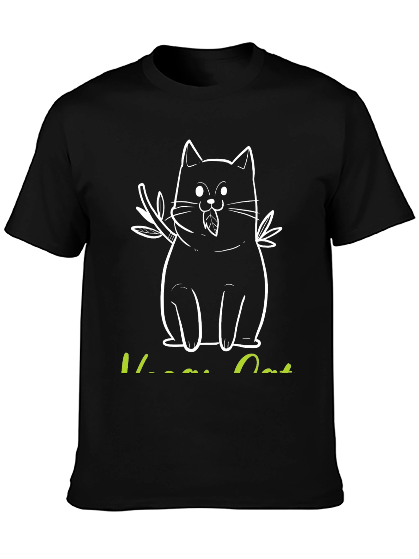 Vegan Cat Graphic Tee