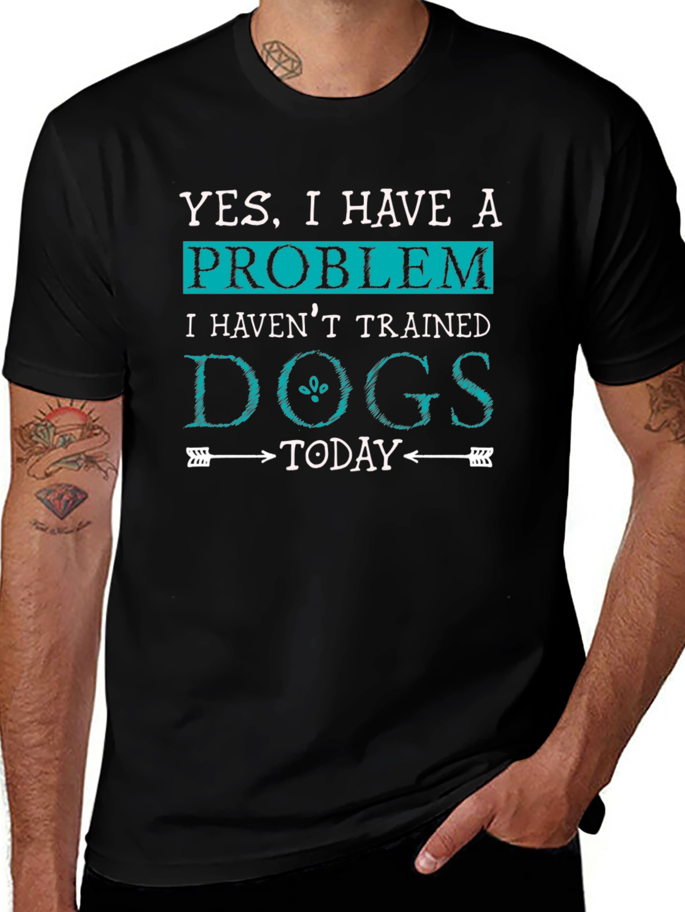 Funny Dog Trainer T-Shirt: Yes I Have a Problem!
