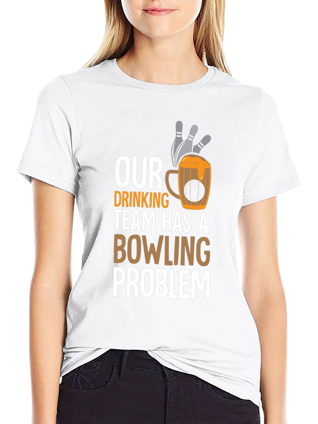Our Drinking Team Has A Bowling Problem Graphic T-Shirt